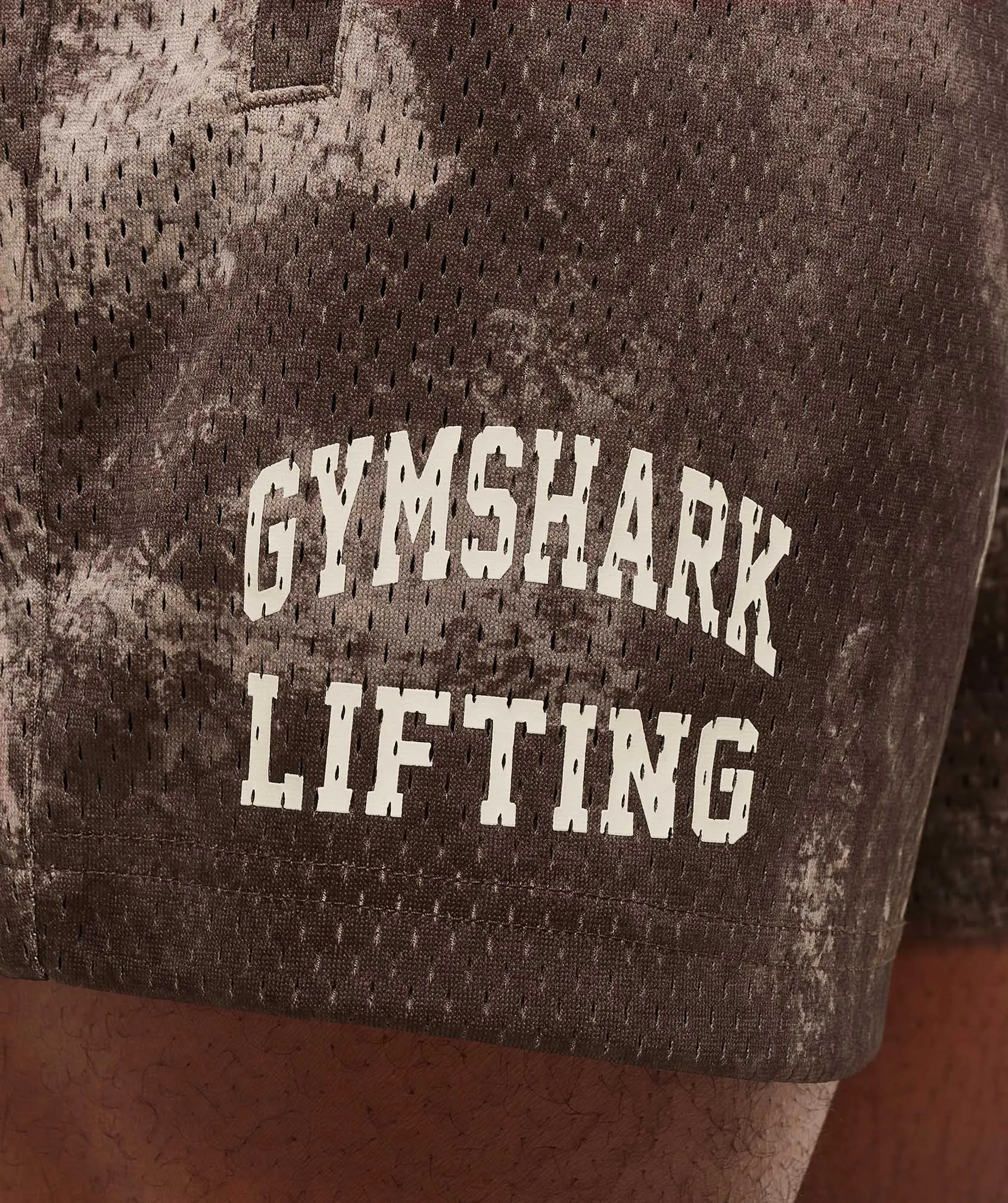 Gymshark Lifting Mesh 5" Shorts - Lifestyle Brown sold by Gymshark product image thumbnail 5