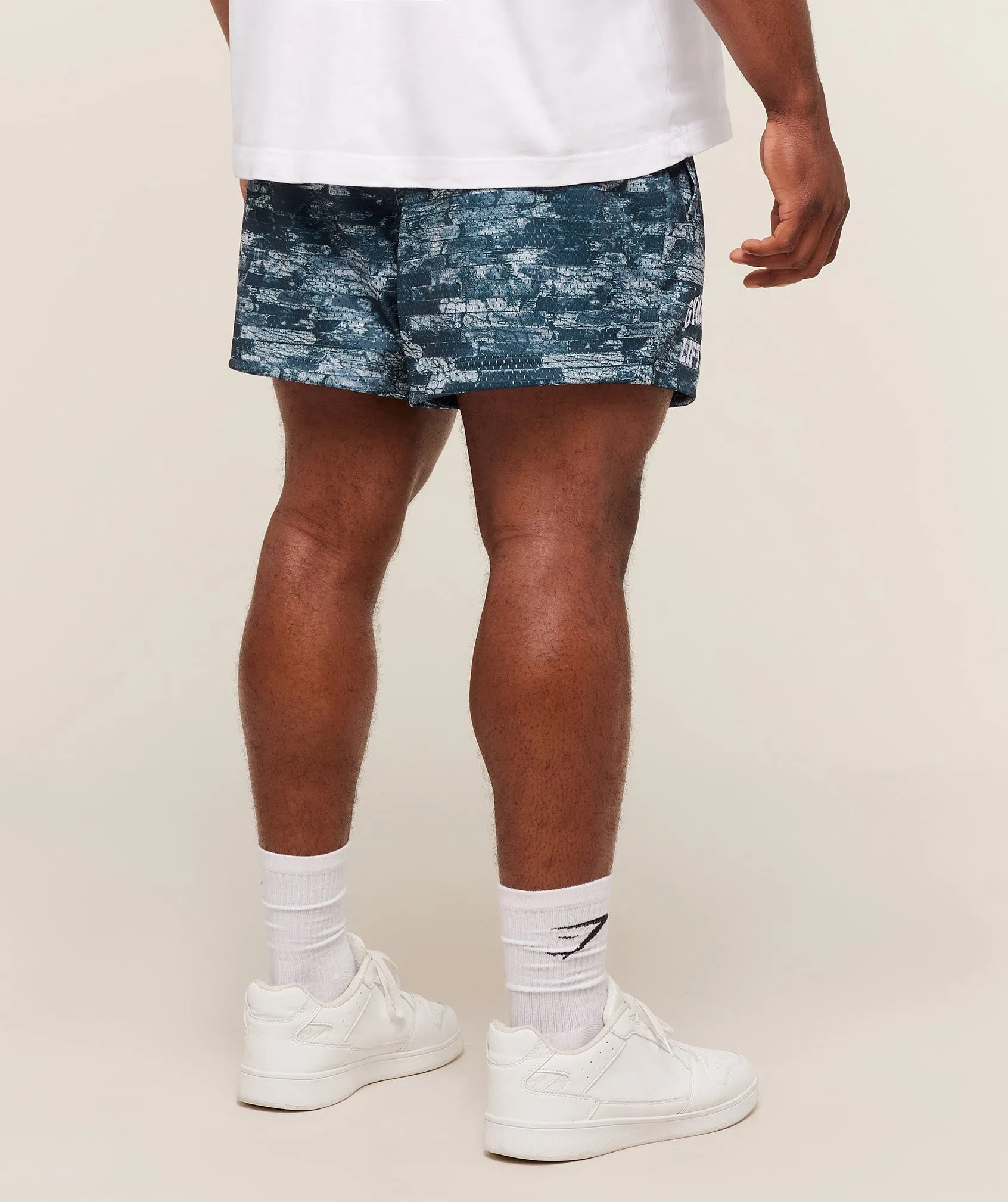 Gymshark Lifting Mesh 5" Shorts - Smoke Blue sold by Gymshark product image thumbnail 2