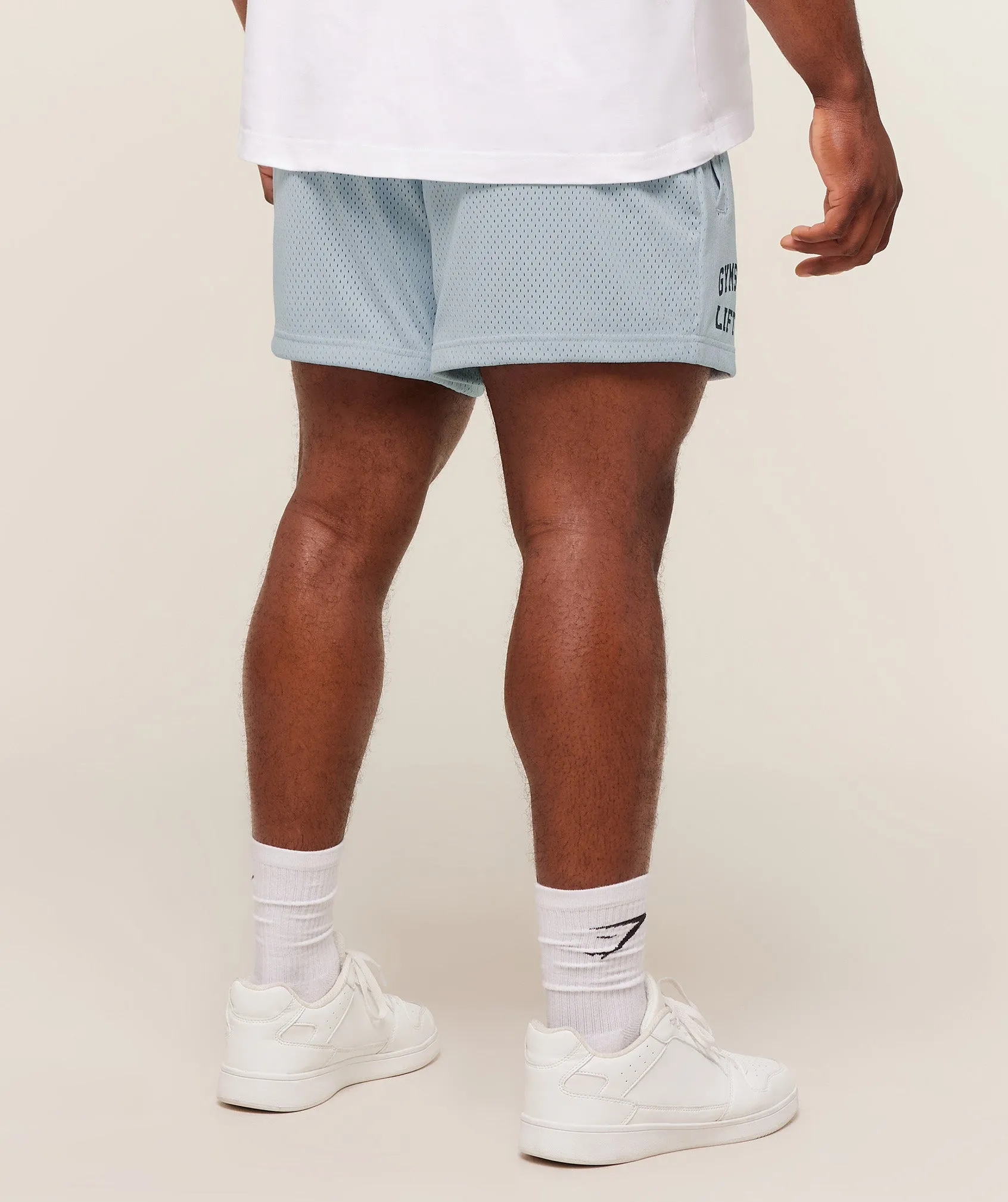 Gymshark Lifting Mesh 5" Shorts - Smoke Blue sold by Gymshark product image thumbnail 2