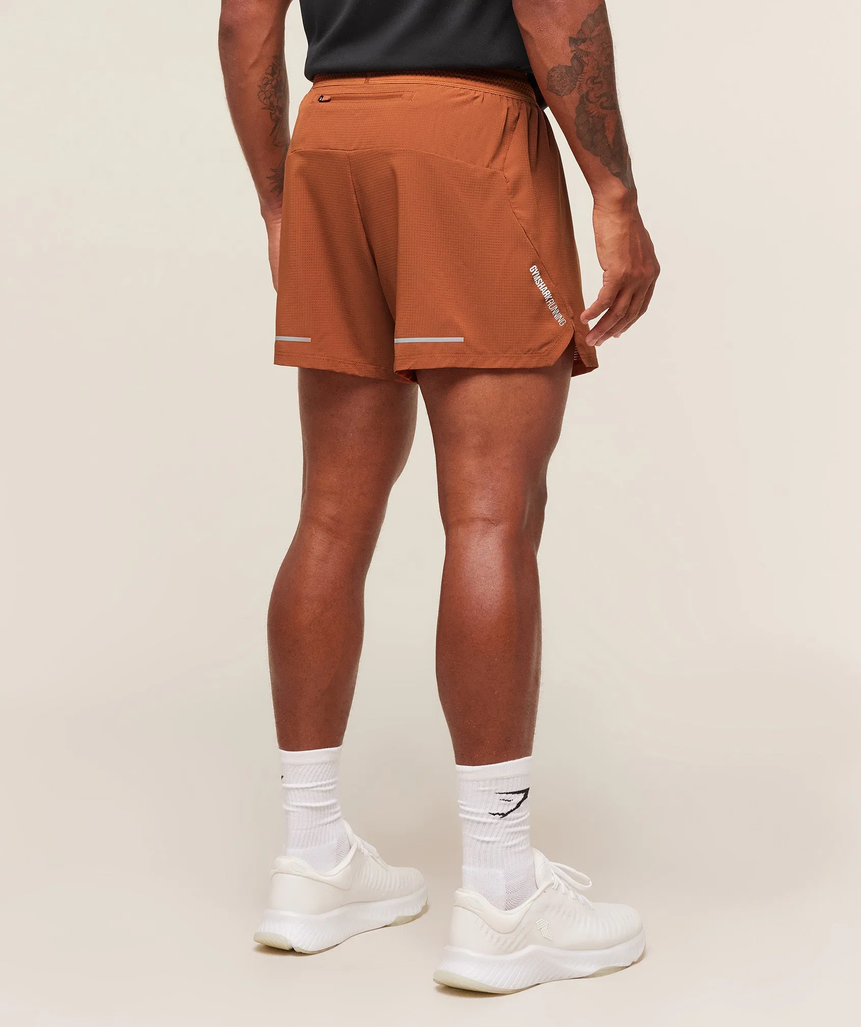 Gymshark Running Shorts 5" - Spiced Brown sold by Gymshark product image thumbnail 2