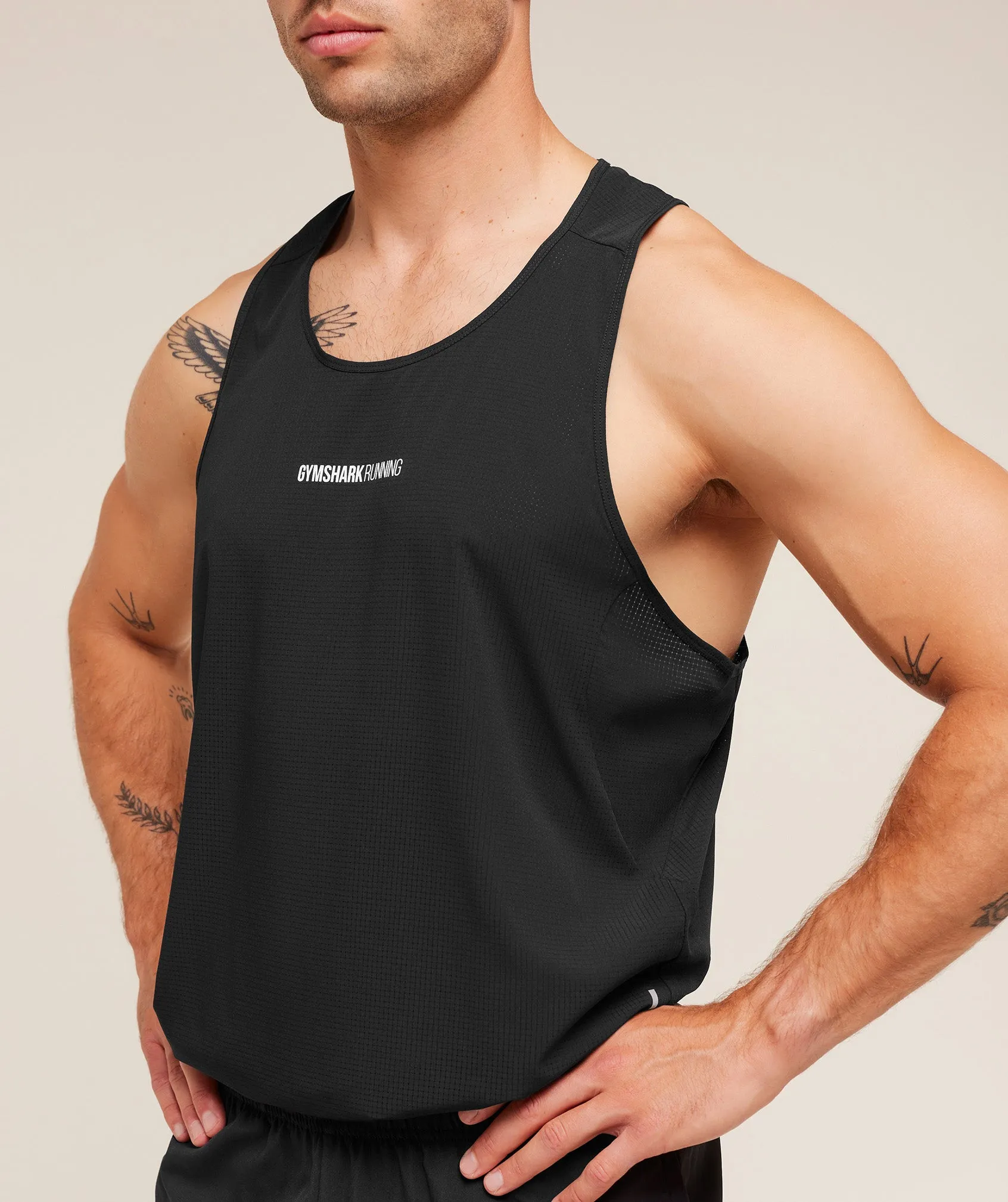 Gymshark Running Tank - Black sold by Gymshark product image thumbnail 5
