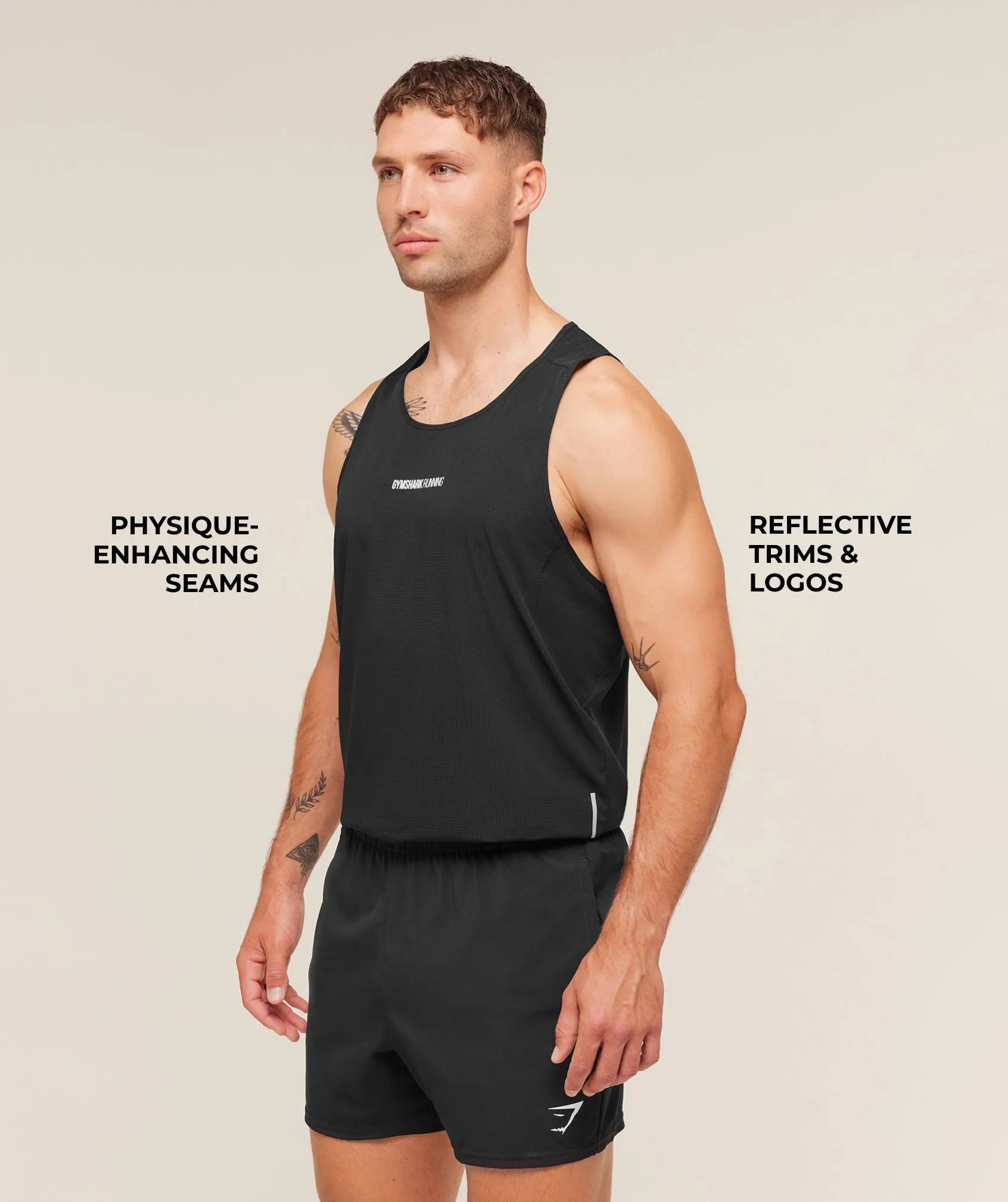 Gymshark Running Tank - Black sold by Gymshark product image thumbnail 2