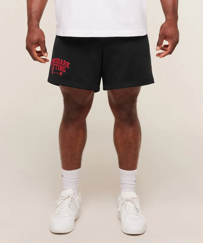 Gymshark Gymshark Lifting Barbell Mesh 5" Short - Black sold by Gymshark