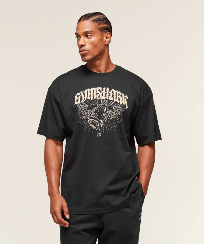 Gymshark Hispanic Heritage T-Shirt - Black sold by Gymshark