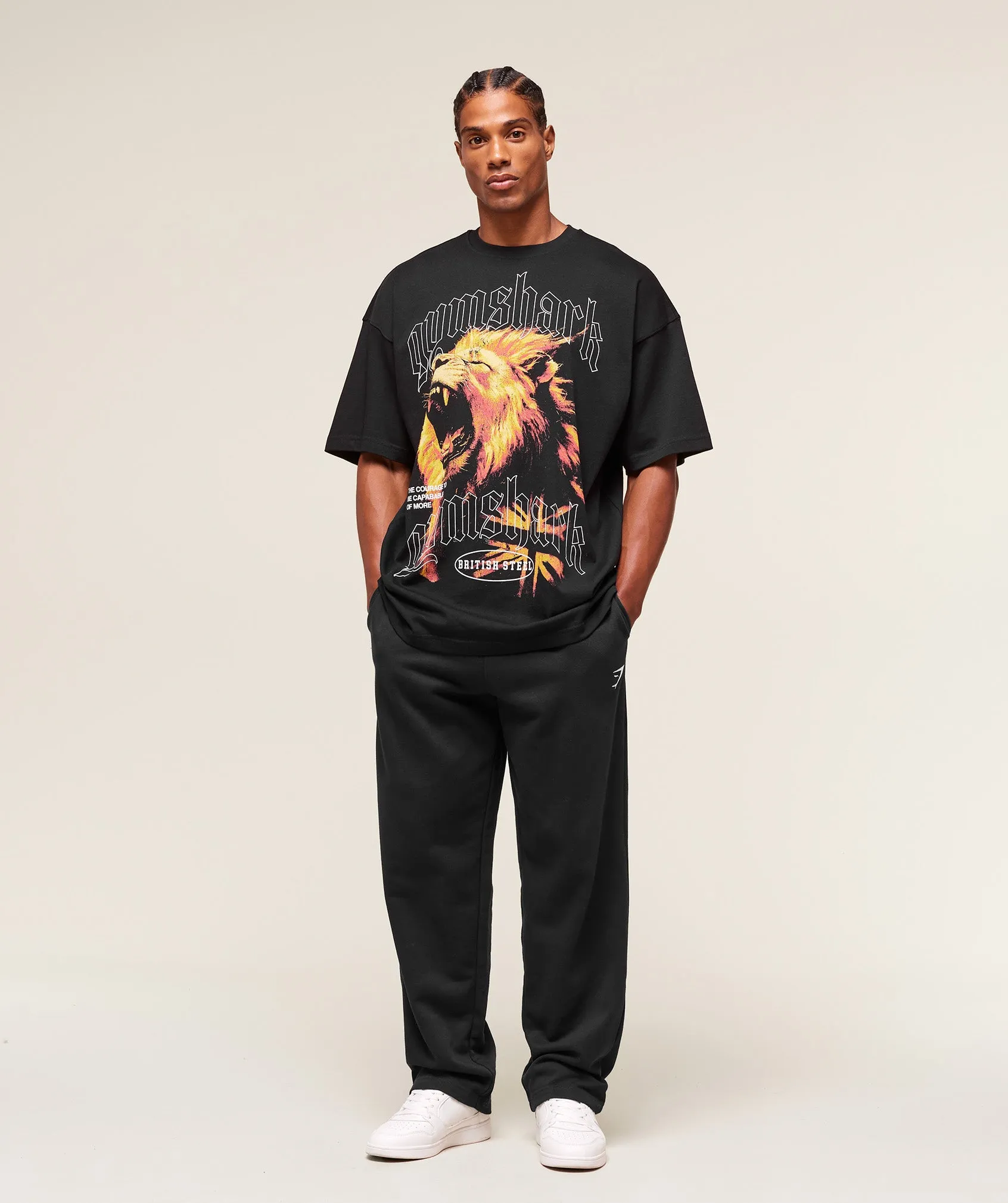 Gymshark Lion Graphic T-Shirt - Black sold by Gymshark product image thumbnail 4