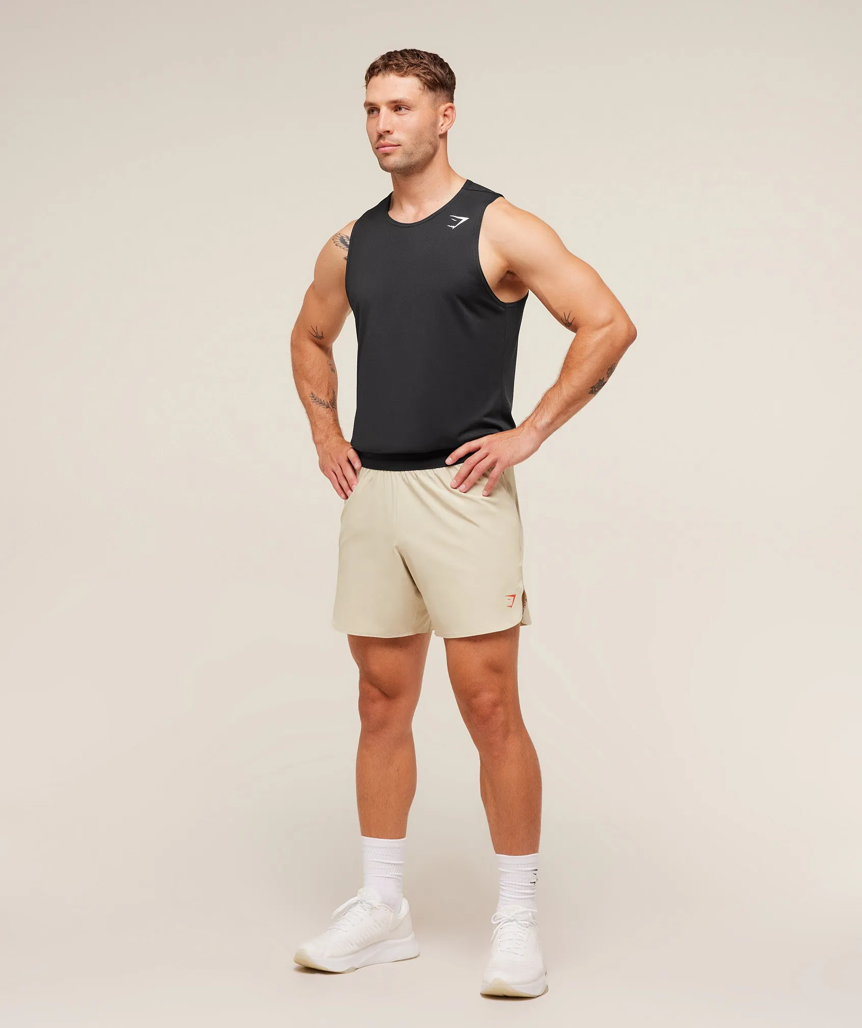 Gymshark Fit Repeat 6" Shorts - Pebble Grey sold by Gymshark product image thumbnail 4