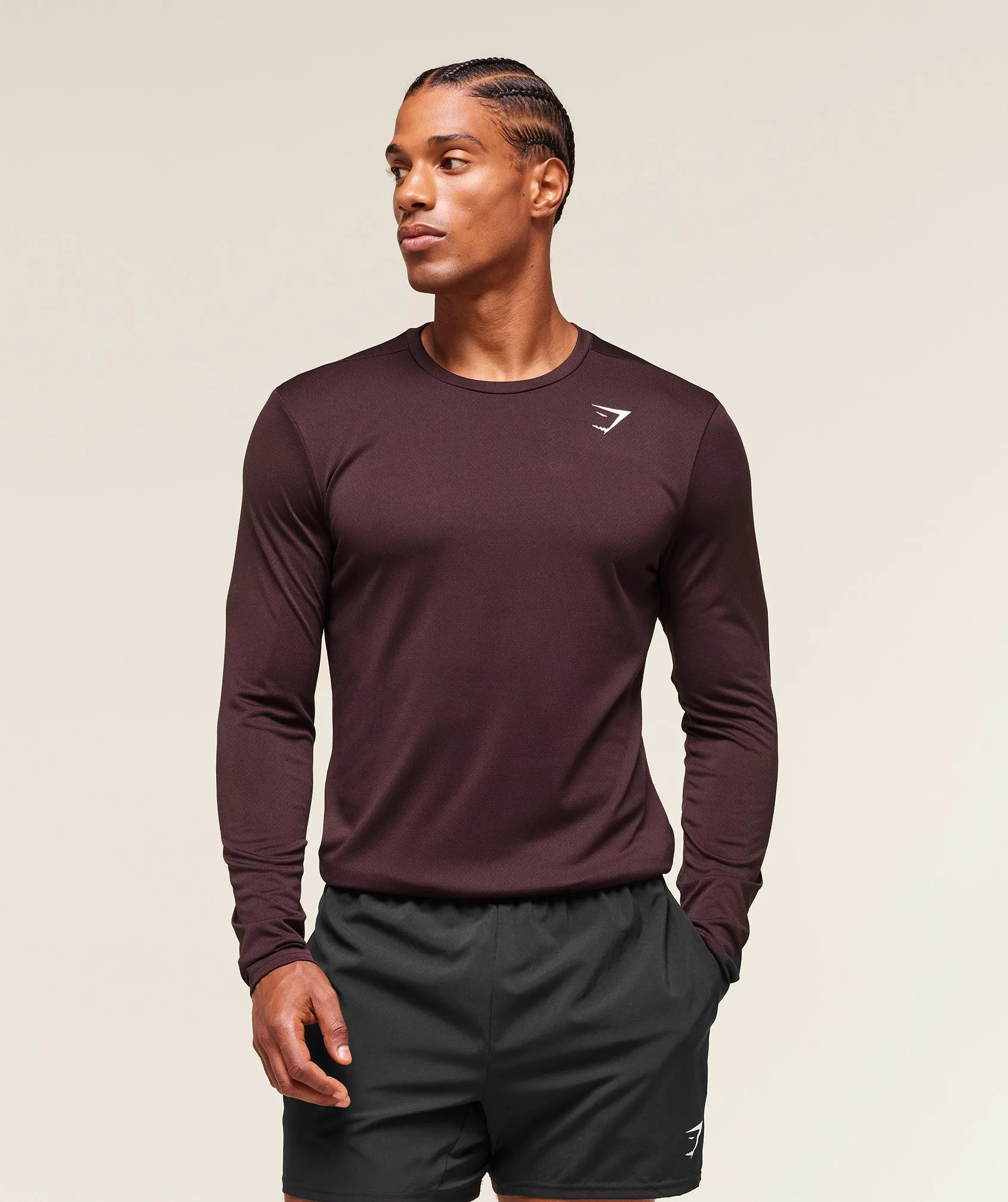 Gymshark Arrival Long Sleeve T-Shirt - Cherry Purple sold by Gymshark