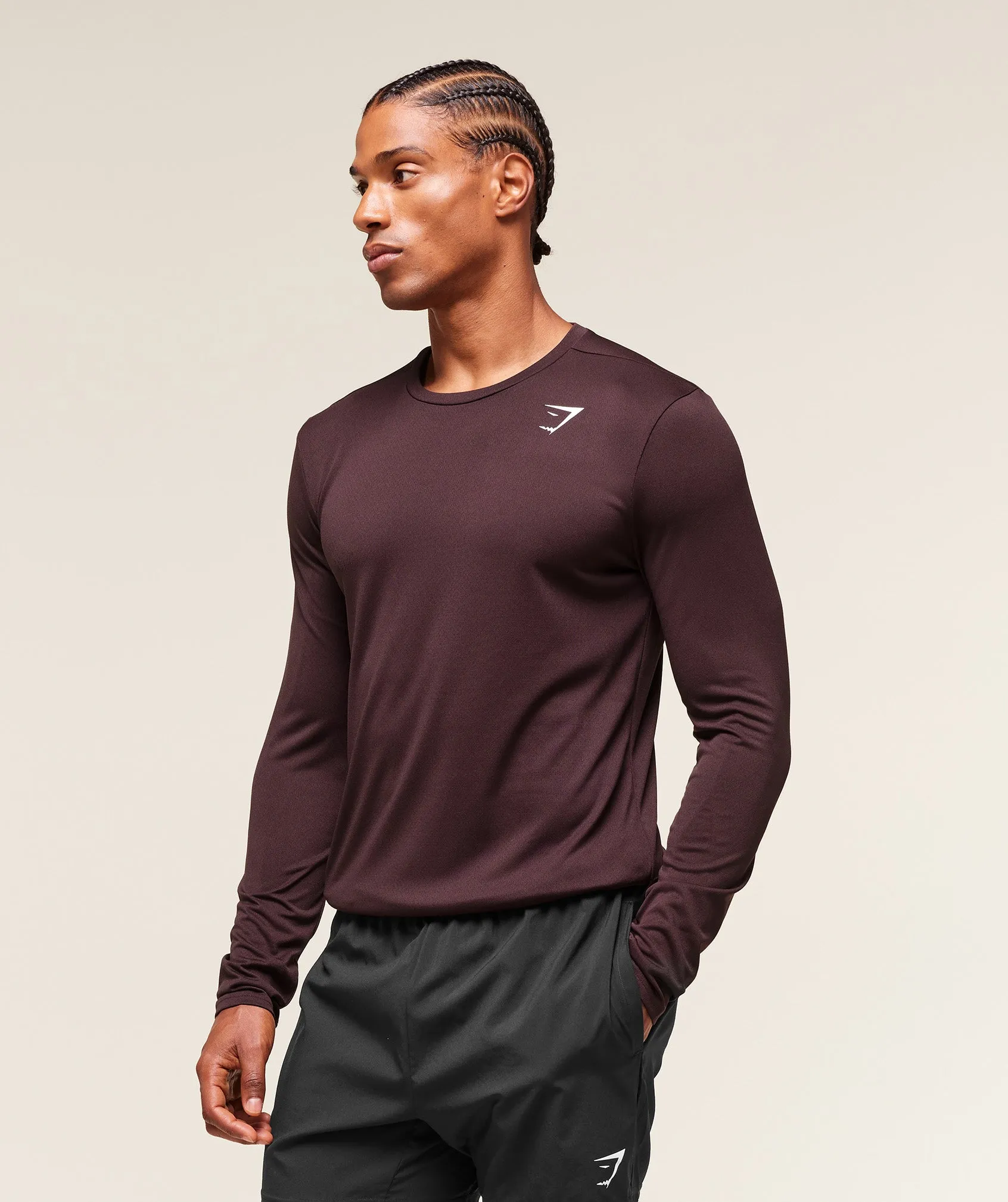 Gymshark Arrival Long Sleeve T-Shirt - Cherry Purple sold by Gymshark product image thumbnail 2