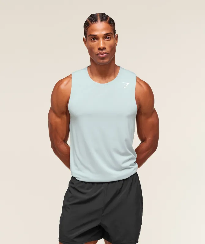 Gymshark Arrival Tank - Smoke Blue sold by Gymshark