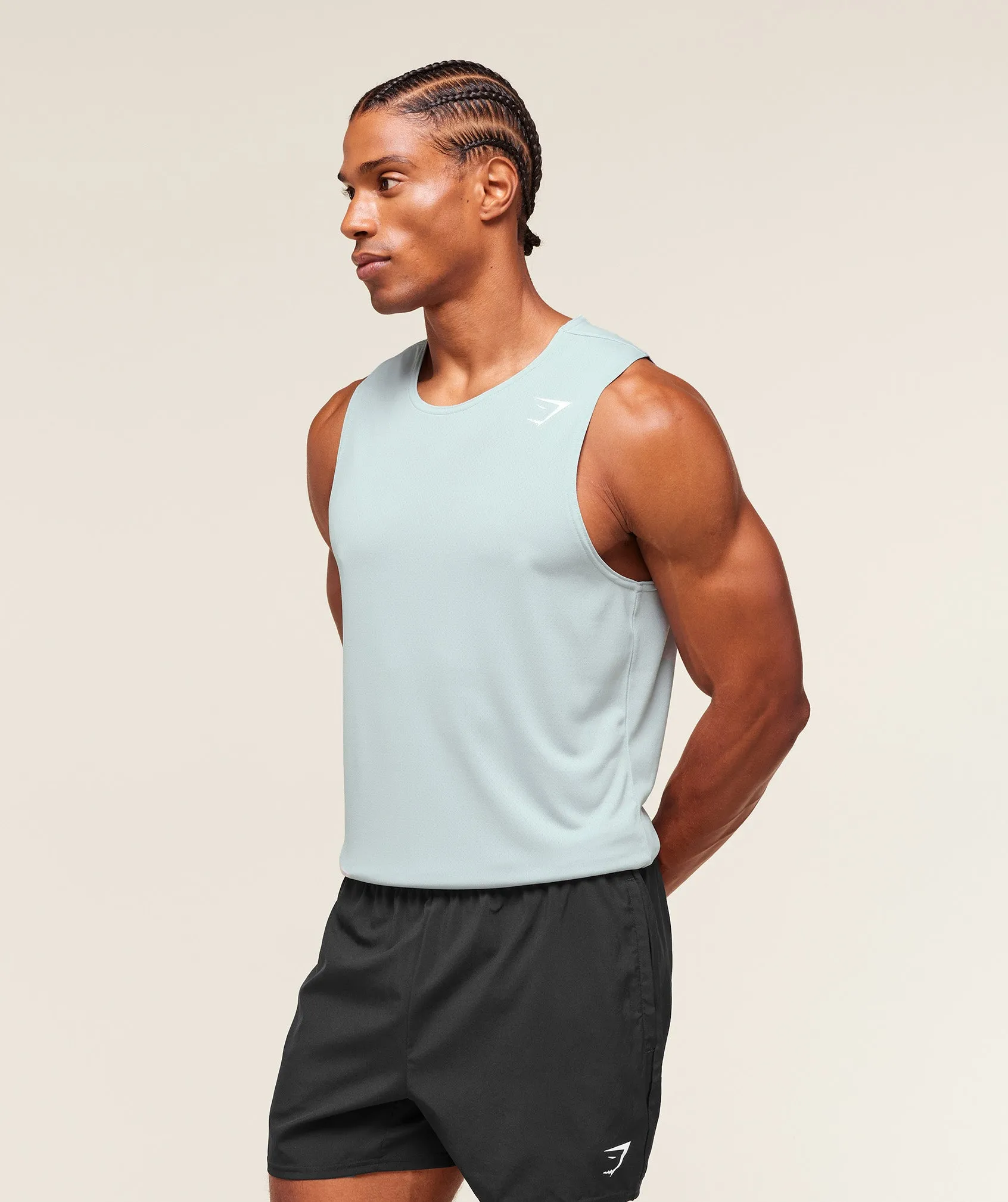 Gymshark Arrival Tank - Smoke Blue sold by Gymshark product image thumbnail 2