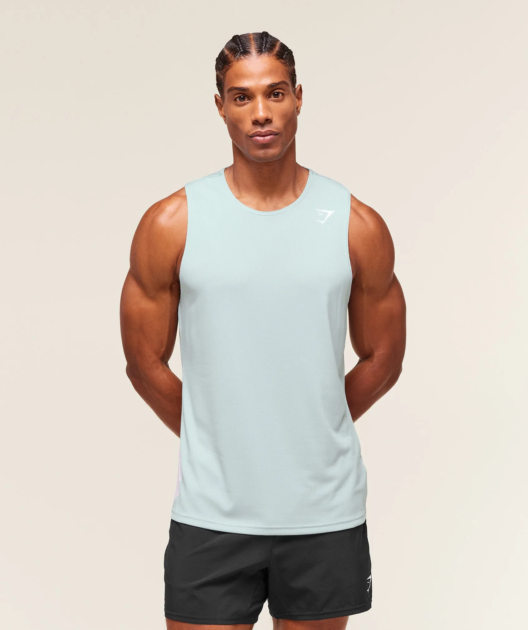 Gymshark Arrival Tank - Smoke Blue sold by Gymshark product image thumbnail 5