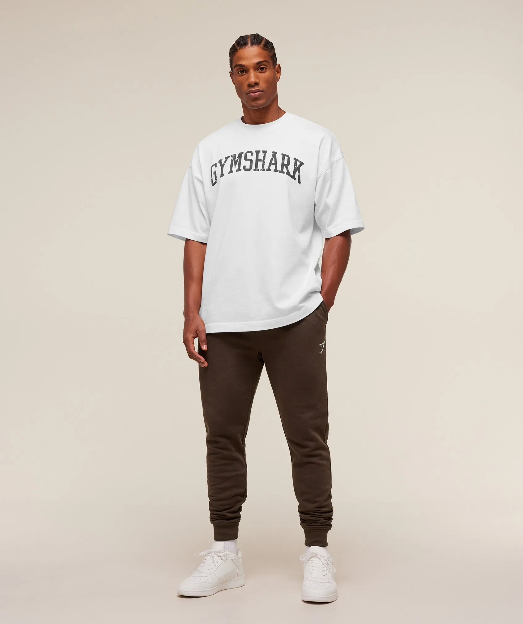 Gymshark Crest Joggers - Archive Brown sold by Gymshark product image thumbnail 4