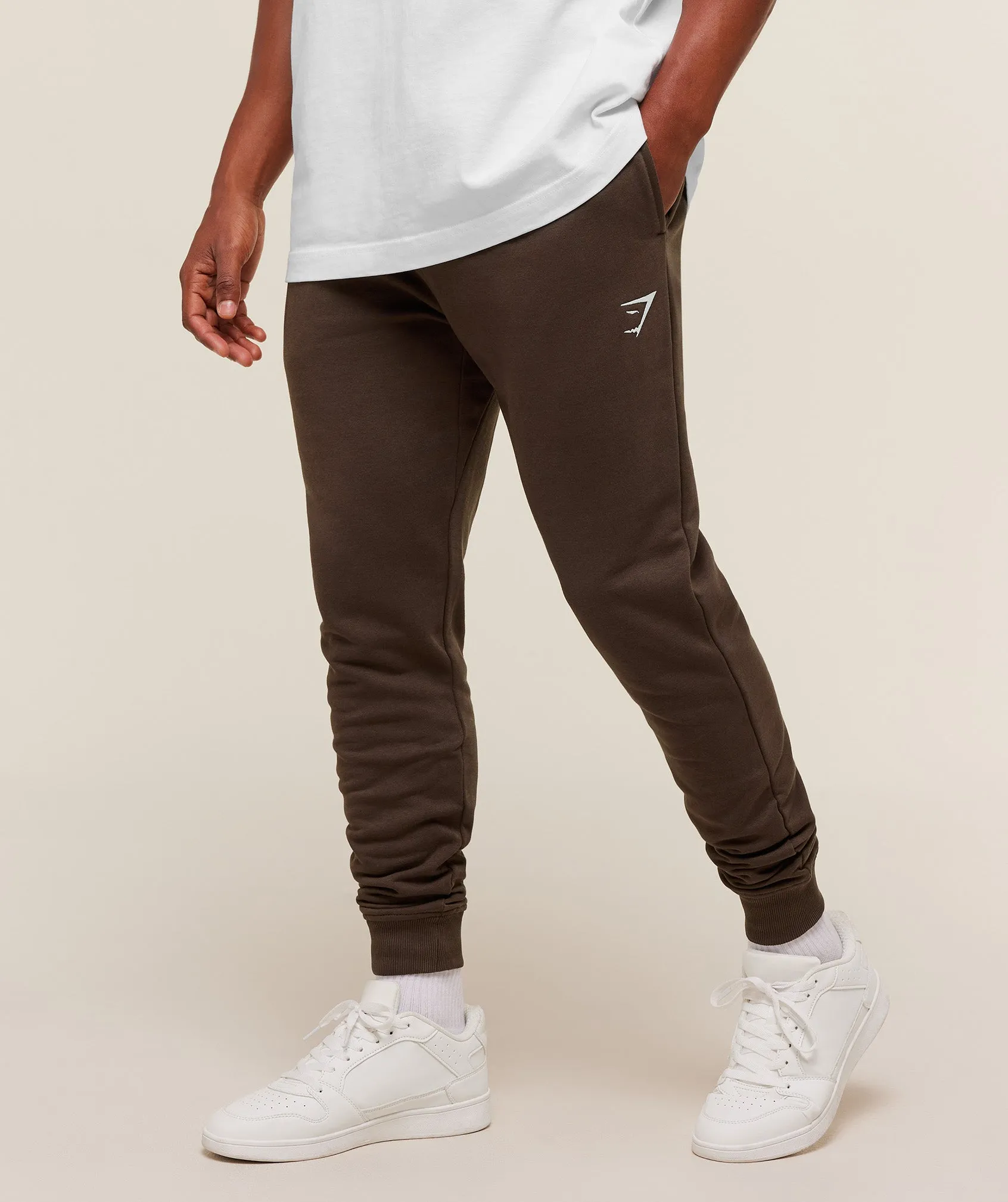 Gymshark Crest Joggers - Archive Brown sold by Gymshark product image thumbnail 3