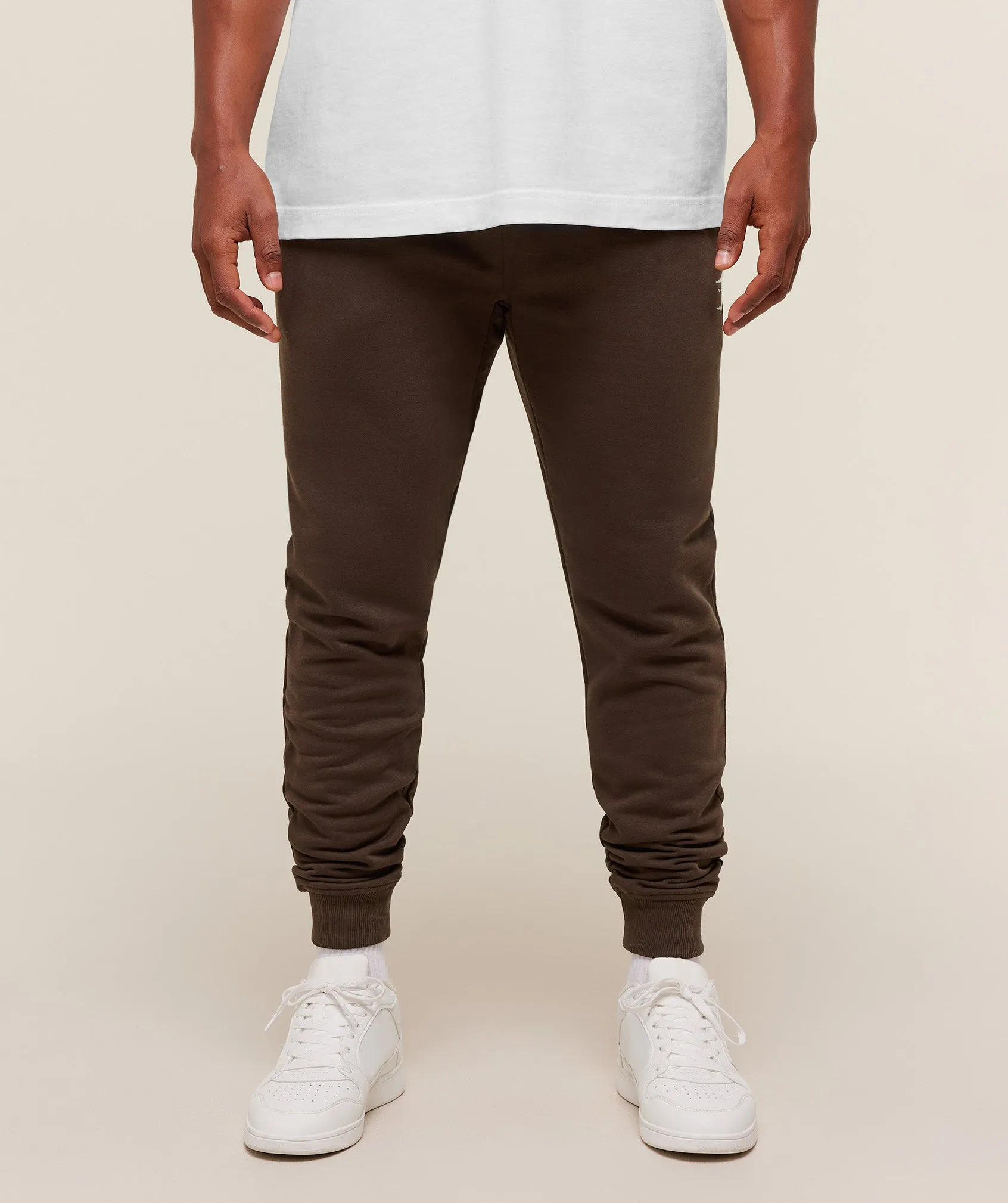 Gymshark Crest Joggers - Archive Brown sold by Gymshark