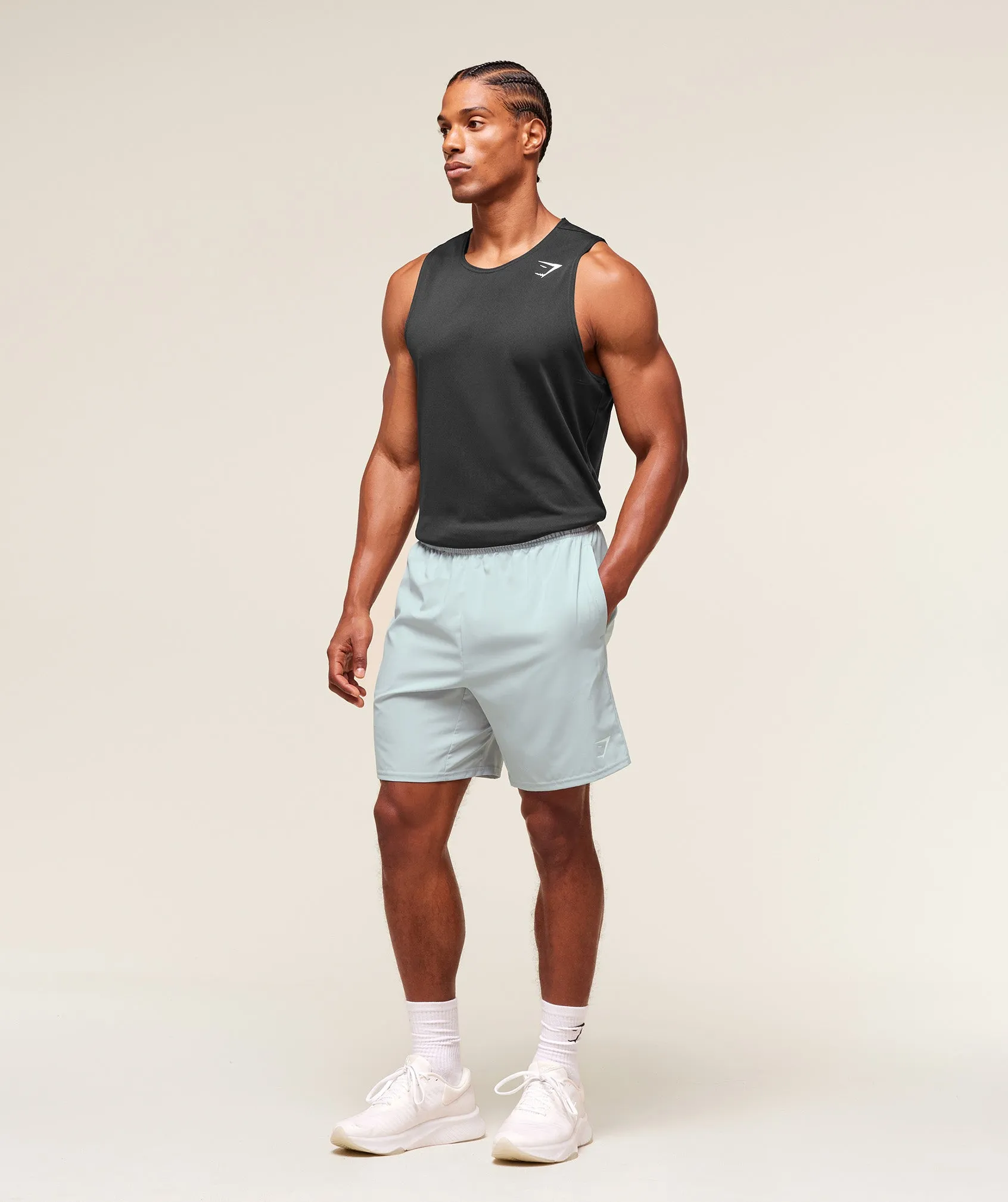 Gymshark Arrival 7" Shorts - Smoke Blue sold by Gymshark product image thumbnail 4