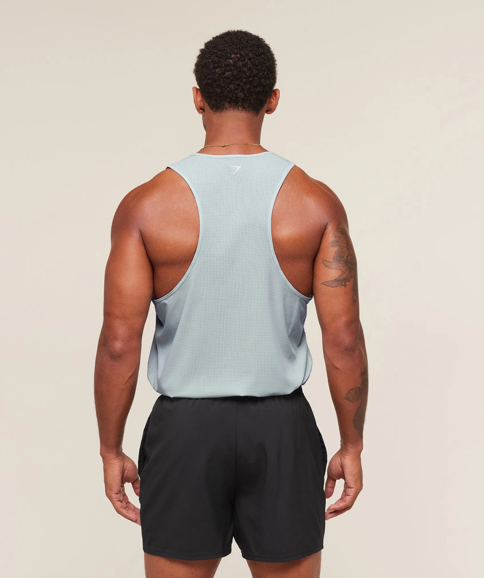 Gymshark Running Tank - Smoke Blue sold by Gymshark product image thumbnail 3