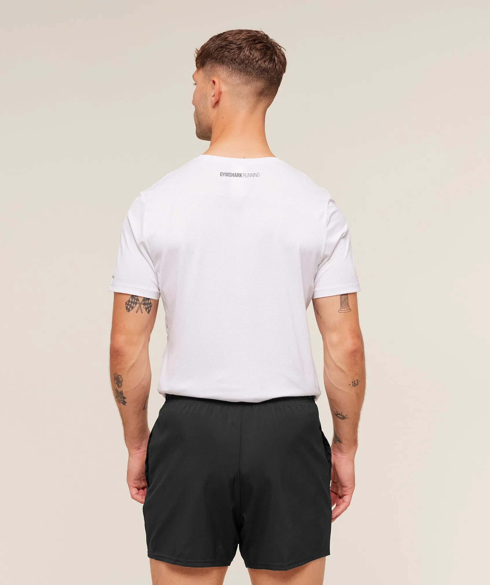 Gymshark Running T-Shirt - White sold by Gymshark product image thumbnail 2