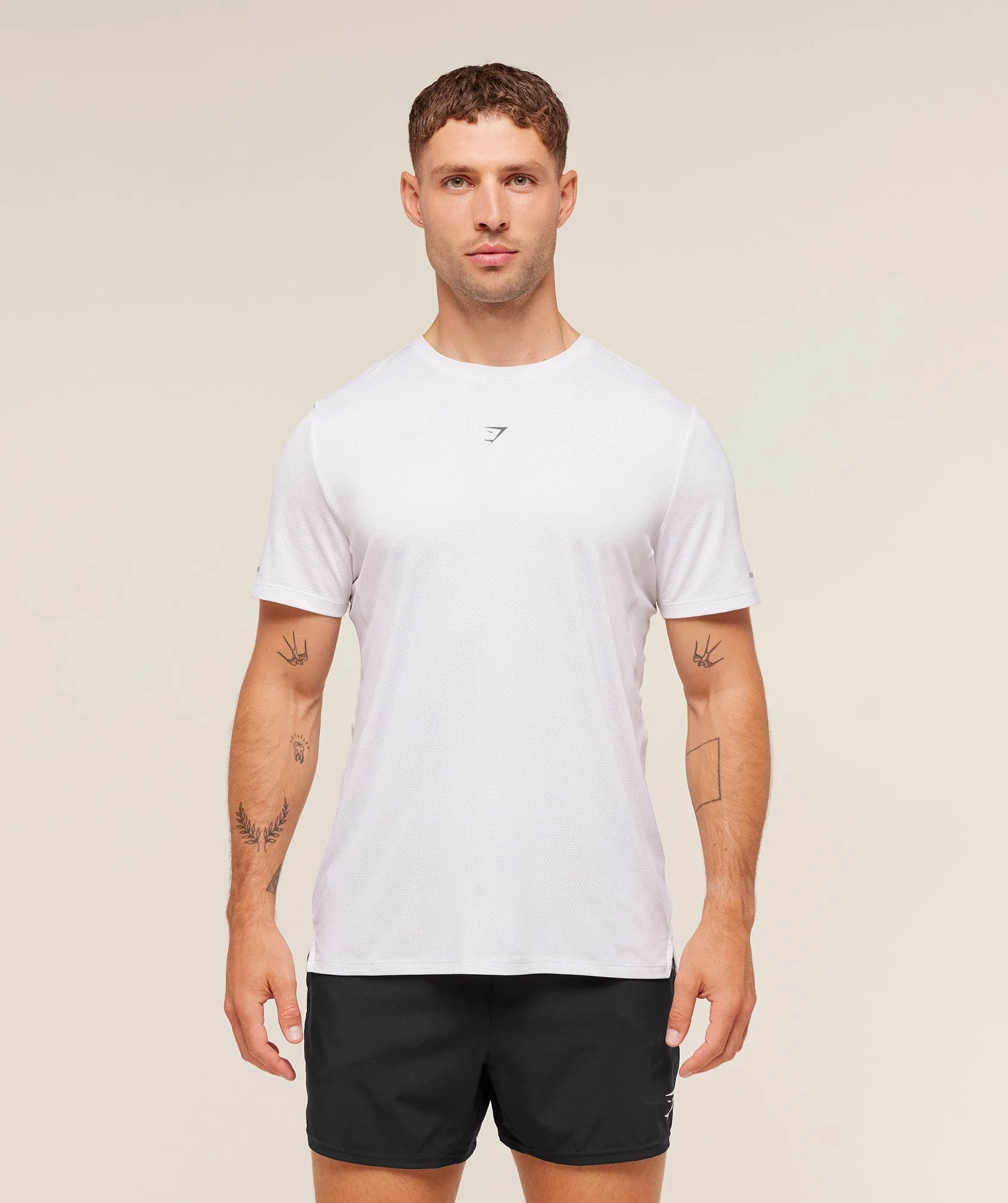 Gymshark Running T-Shirt - White sold by Gymshark product image thumbnail 4
