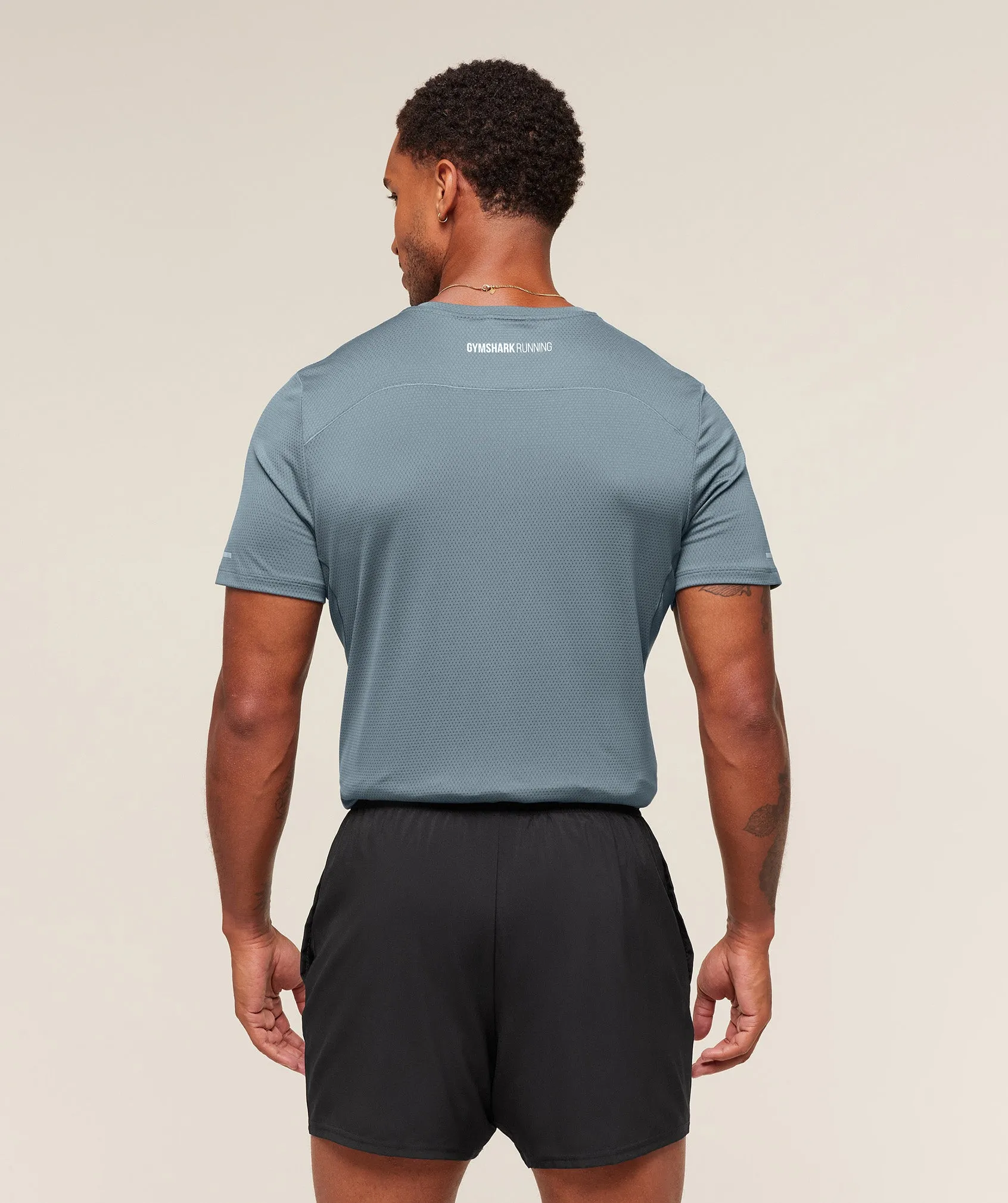 Gymshark Running T-Shirt - Iron Blue sold by Gymshark product image thumbnail 2