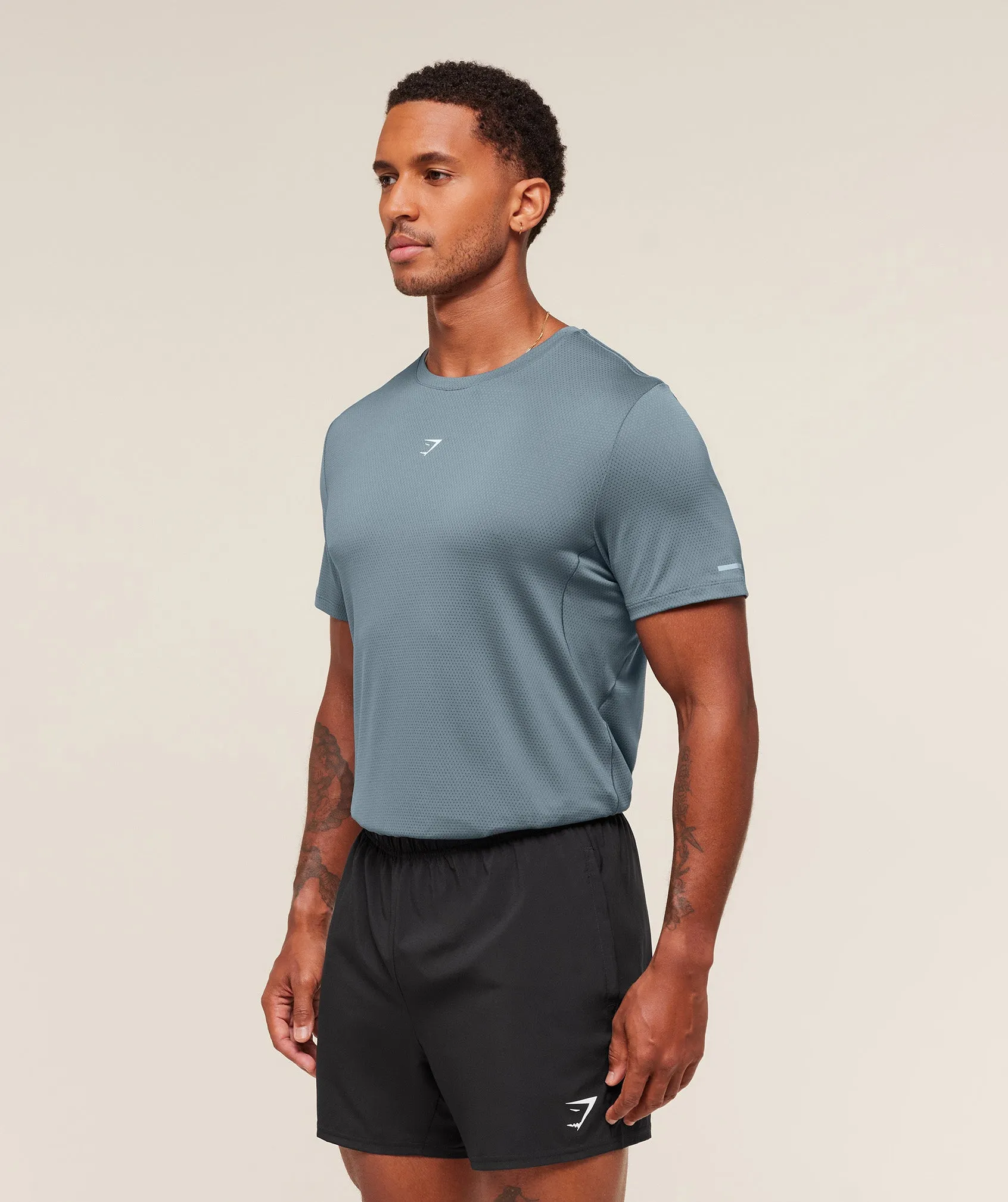 Gymshark Running T-Shirt - Iron Blue sold by Gymshark product image thumbnail 5