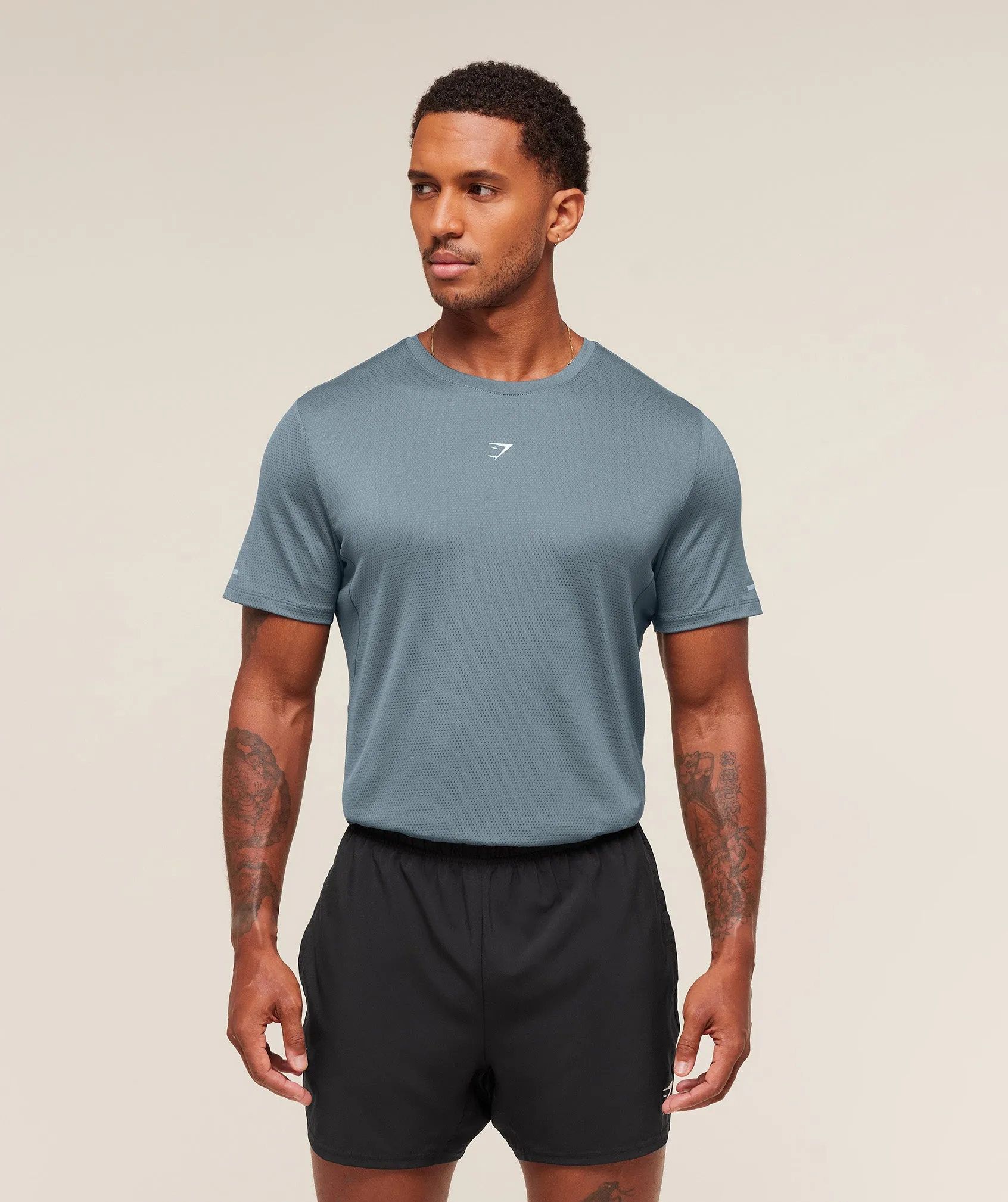 Gymshark Running T-Shirt - Iron Blue sold by Gymshark