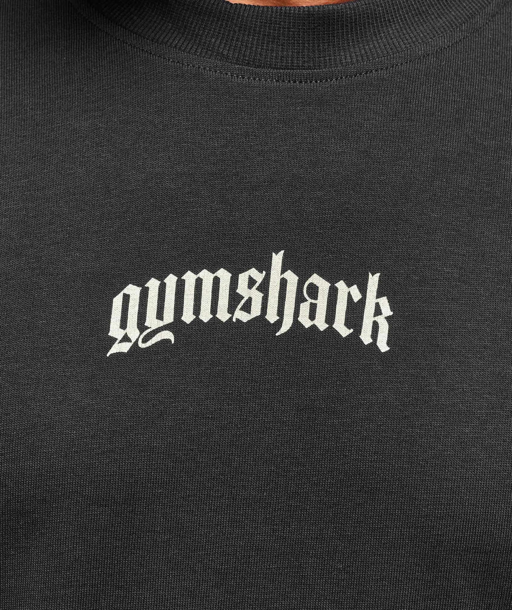 Gymshark Lion Graphic Long Sleeve T-Shirt - Black sold by Gymshark product image thumbnail 5