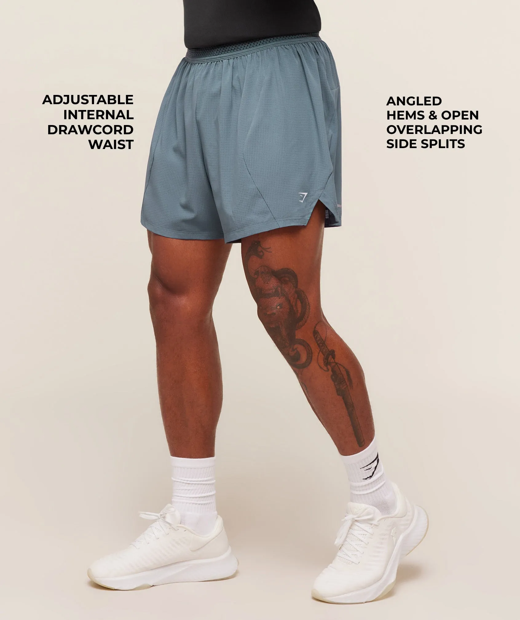 Gymshark Running Shorts 5" - Iron Blue sold by Gymshark product image thumbnail 2