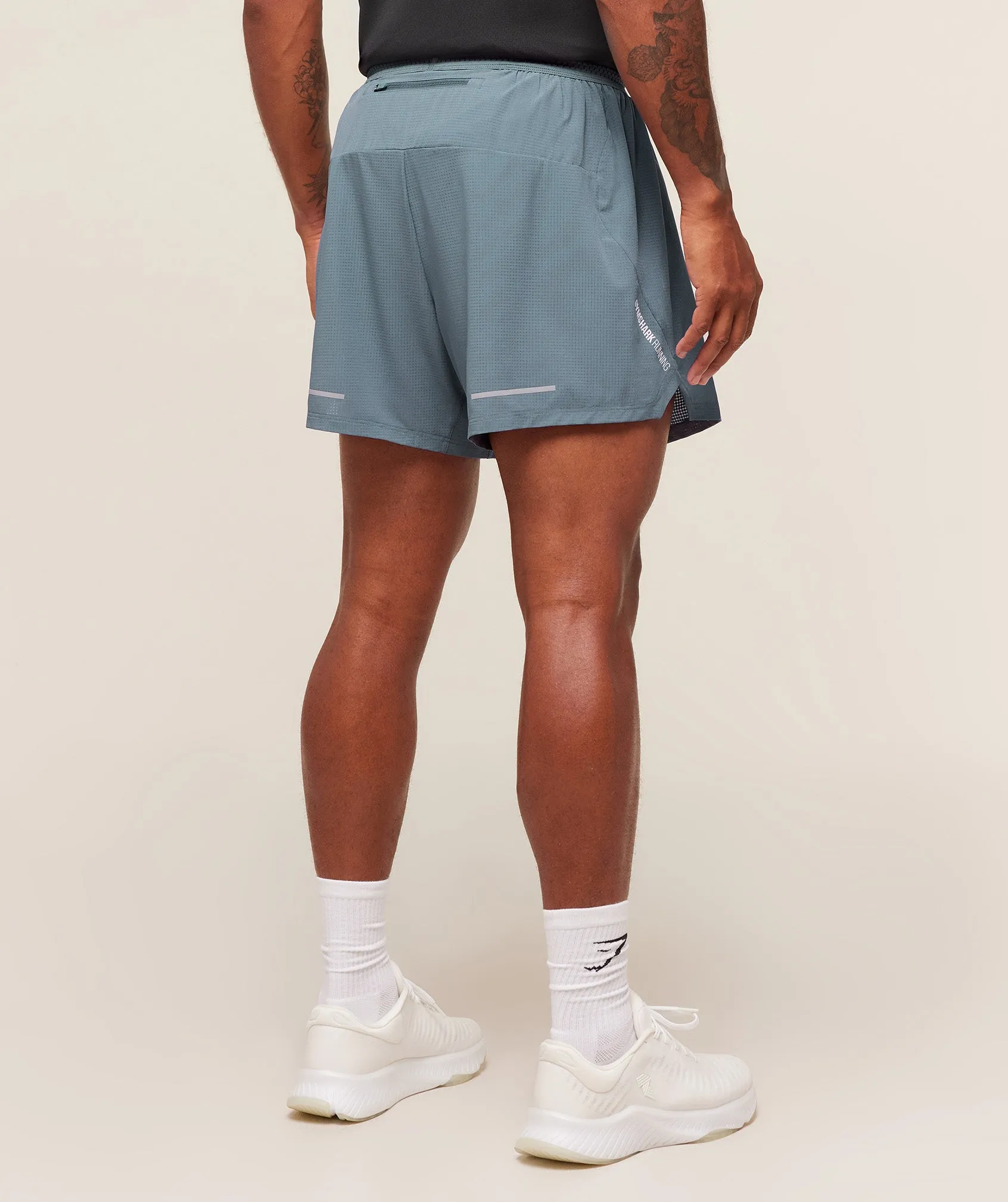Gymshark Running Shorts 5" - Iron Blue sold by Gymshark product image thumbnail 3