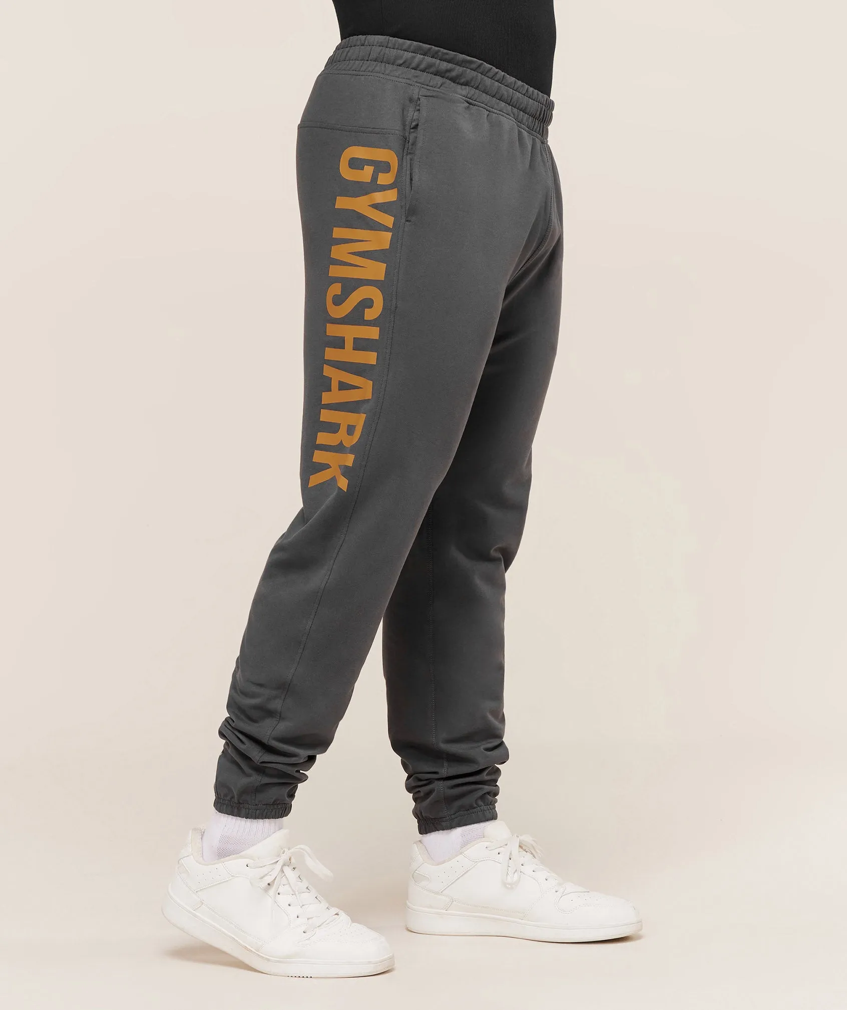 Gymshark Prime Joggers - Onyx Grey/Antique Gold sold by Gymshark product image thumbnail 2