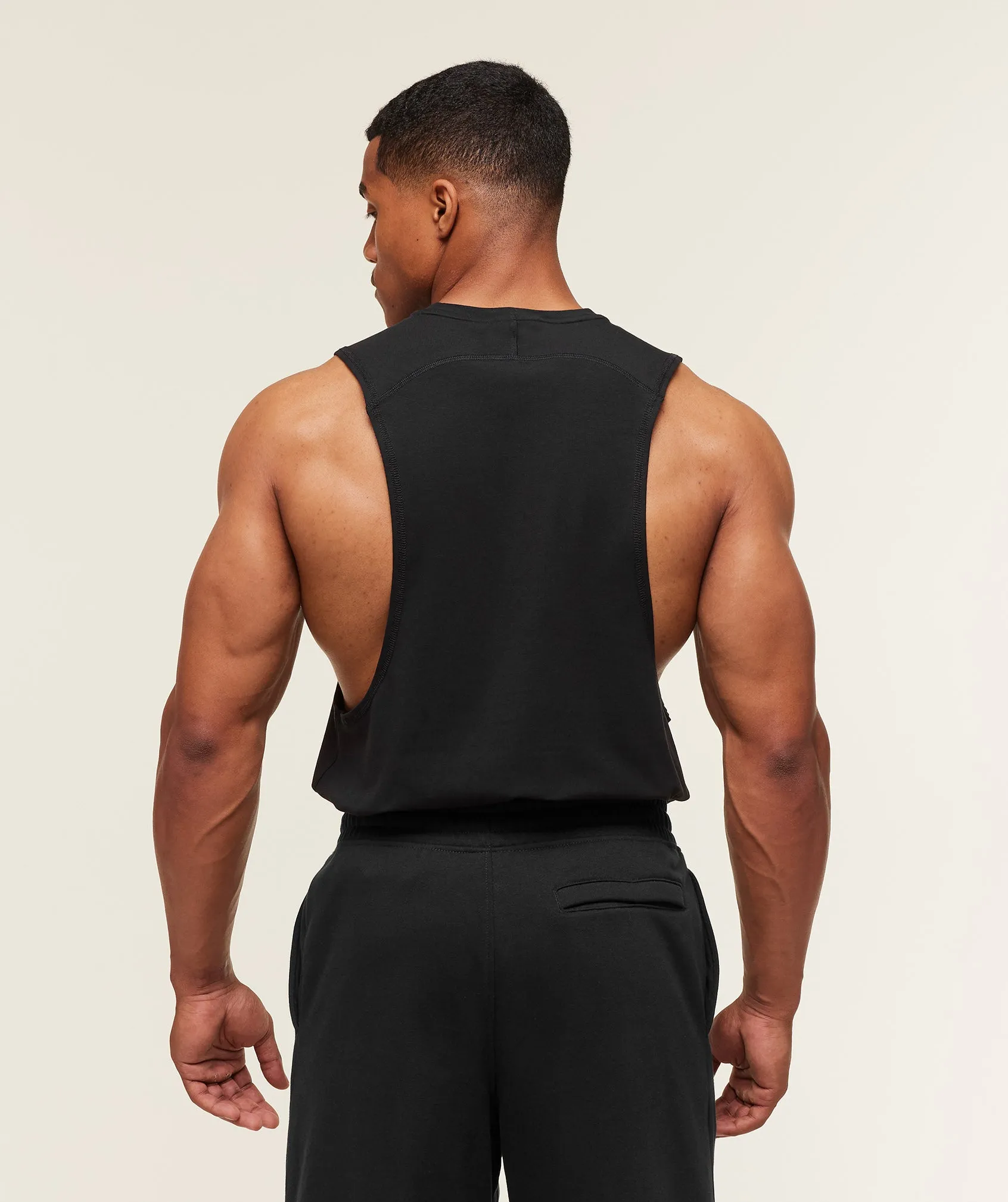 Gymshark Prime Drop Arm Tank - Black/Brand Blue sold by Gymshark product image thumbnail 2