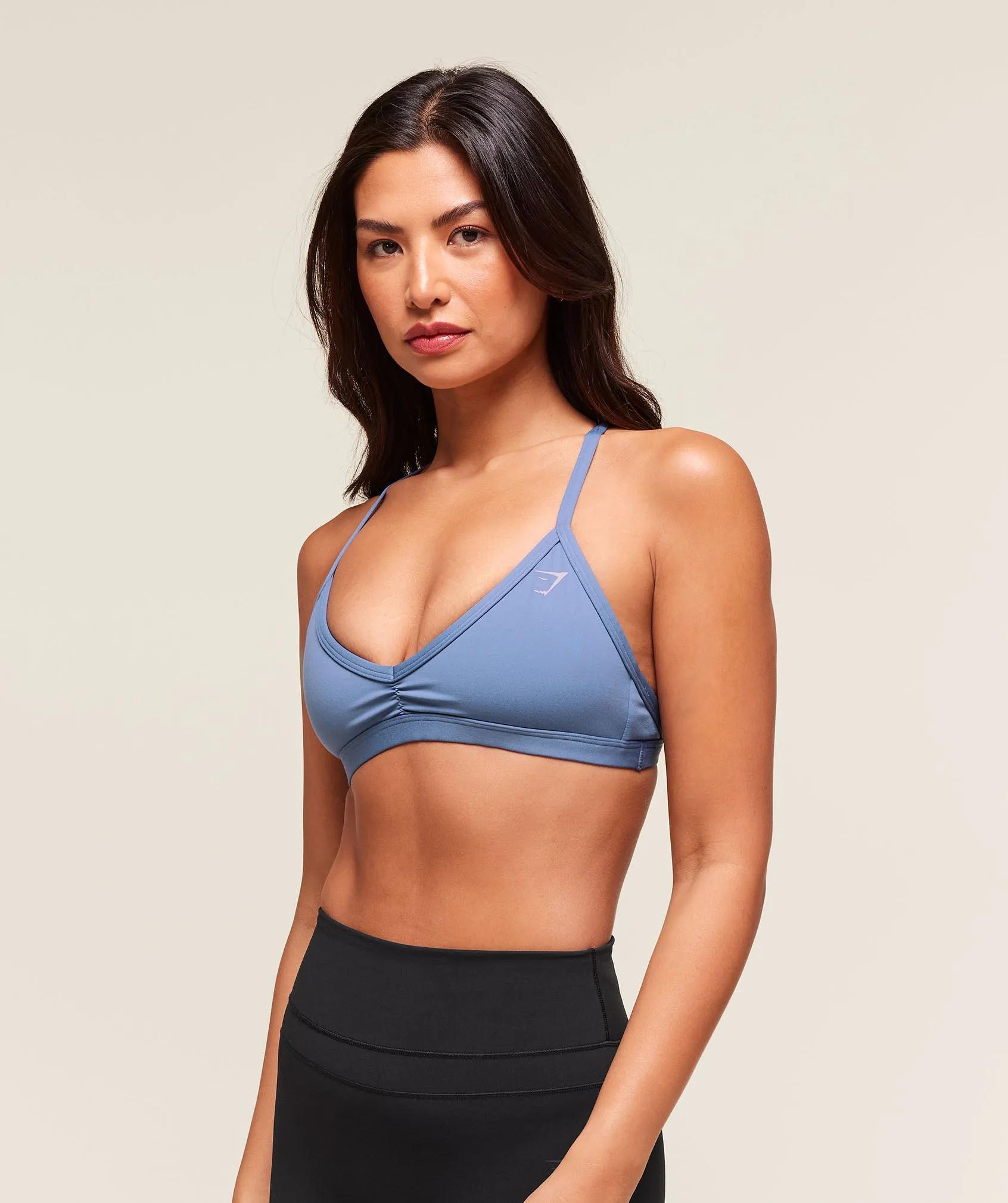 Gymshark Minimal Sports Bra - Worn Blue sold by Gymshark product image thumbnail 3