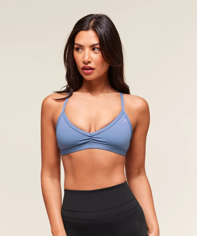 Gymshark Minimal Sports Bra - Worn Blue sold by Gymshark