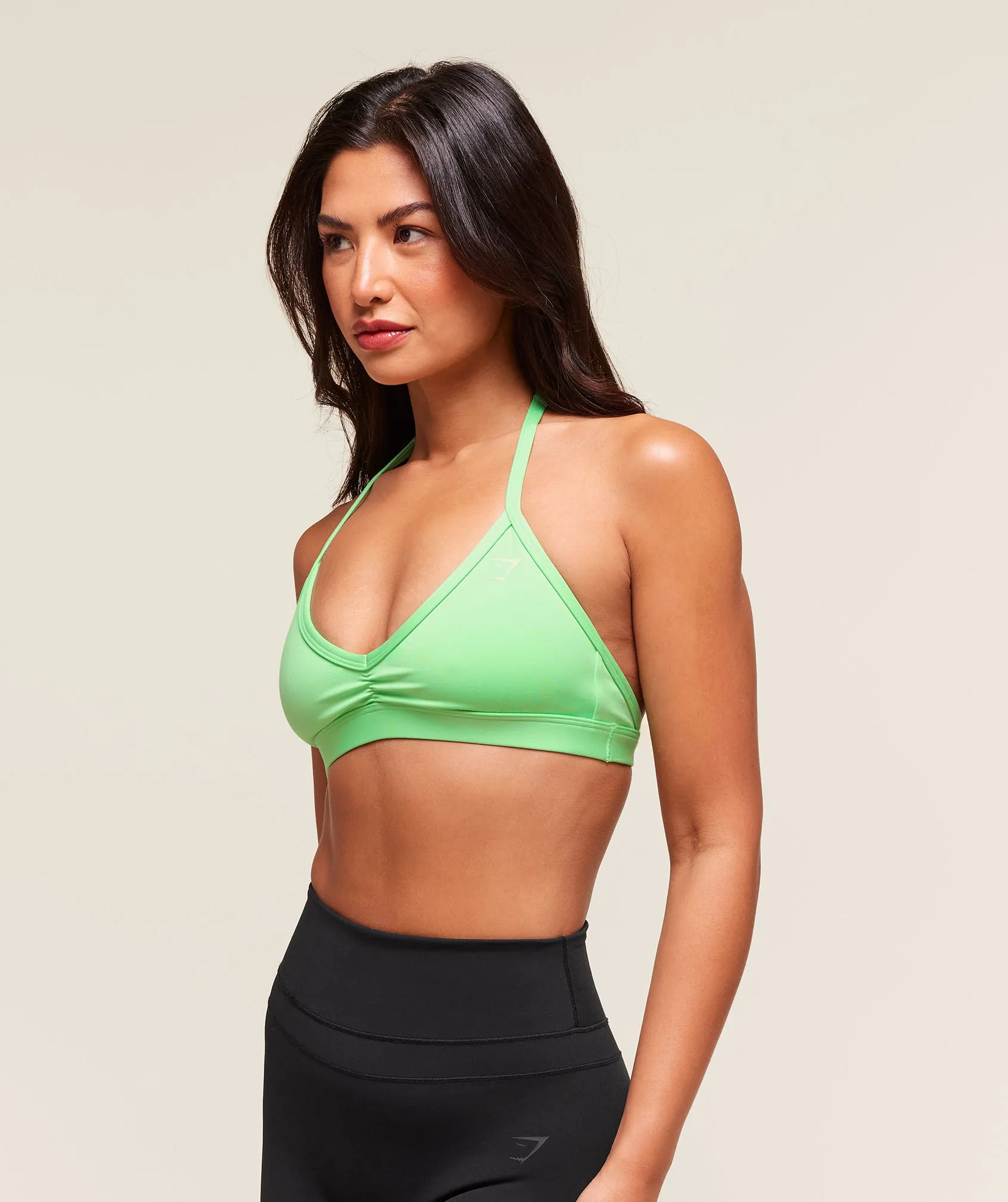 Gymshark Minimal Halterneck Sports Bra - Active Green sold by Gymshark product image thumbnail 3