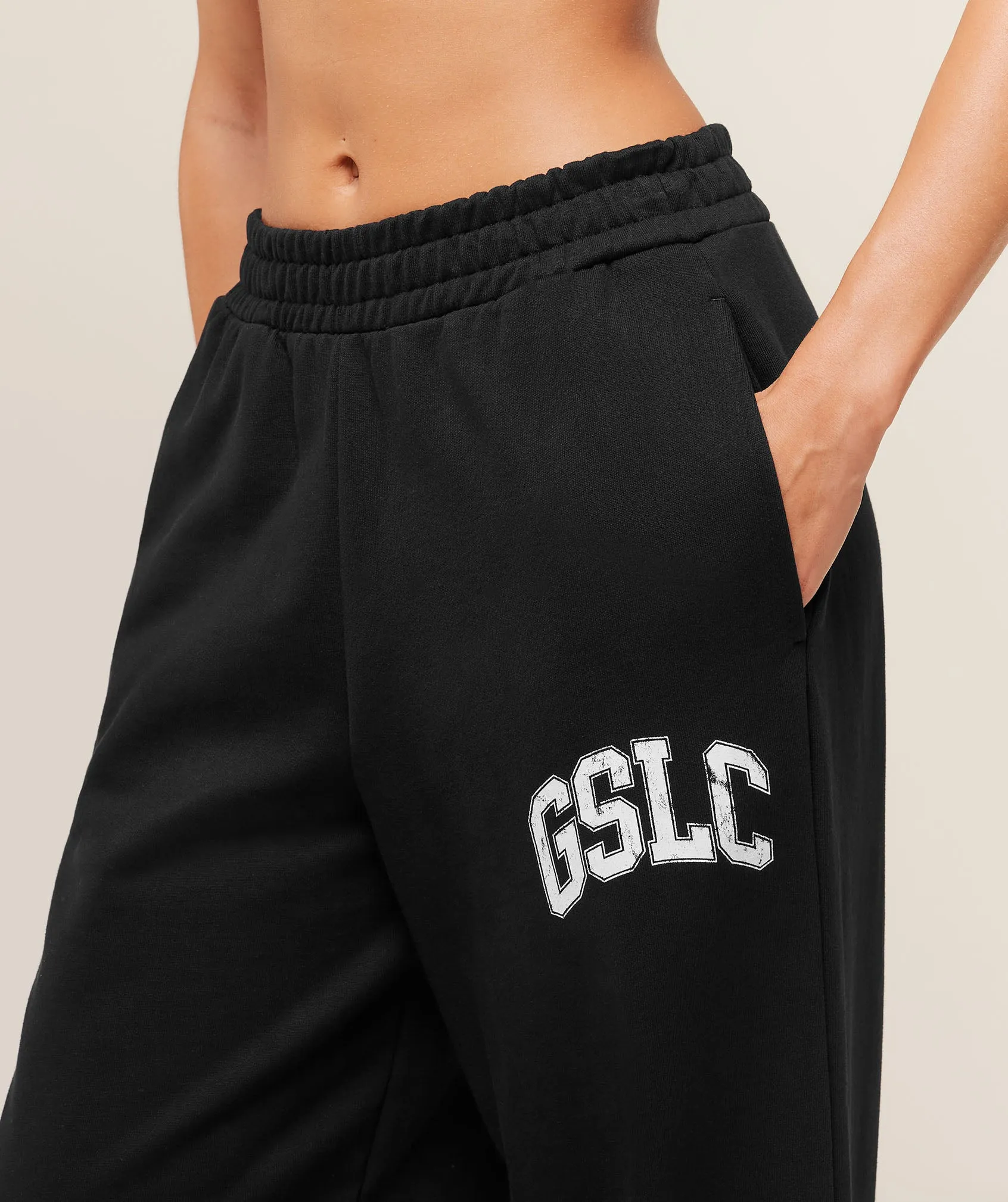 Gymshark GSLC Lifting Club Straight Leg Joggers - Black sold by Gymshark product image thumbnail 5