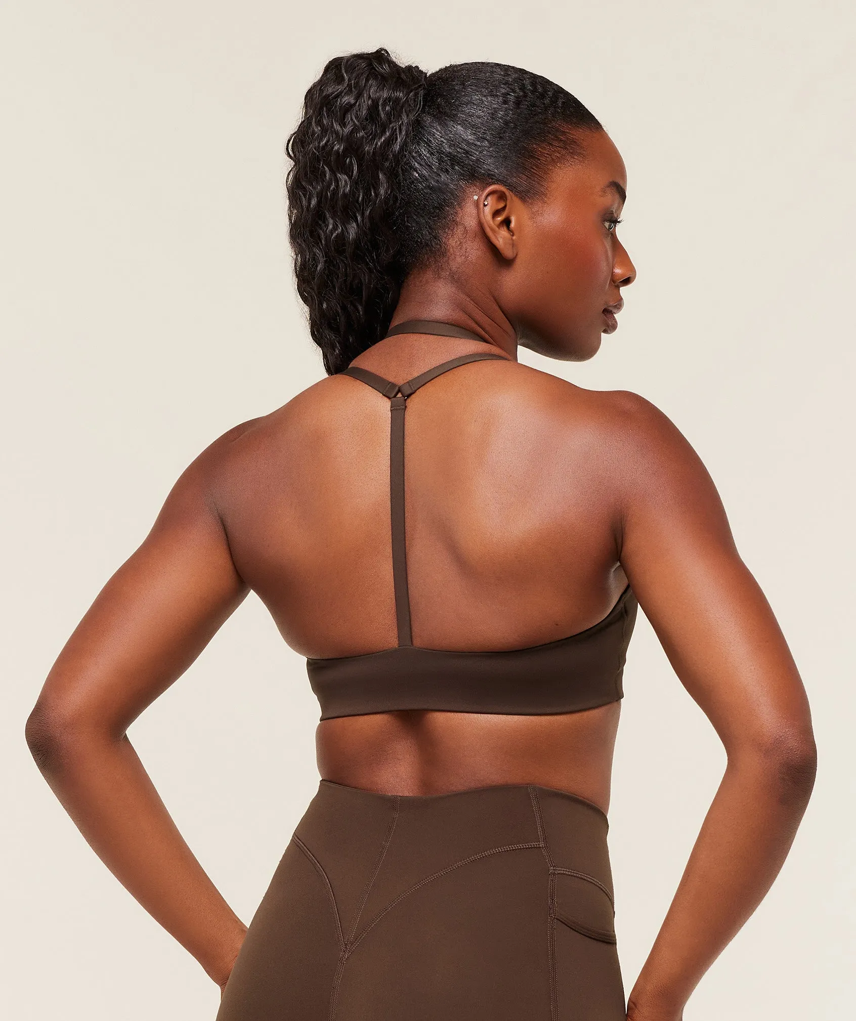 Gymshark Reps T Back Sports bRa - Archive Brown sold by Gymshark product image thumbnail 2