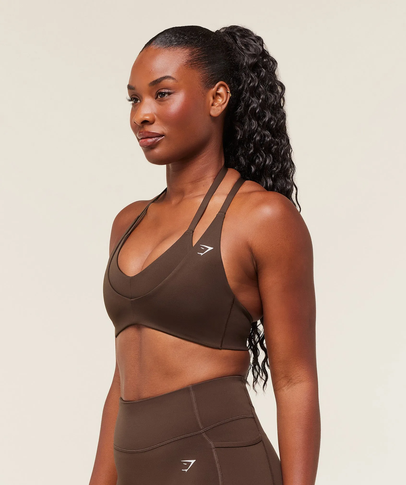 Gymshark Reps T Back Sports bRa - Archive Brown sold by Gymshark product image thumbnail 3