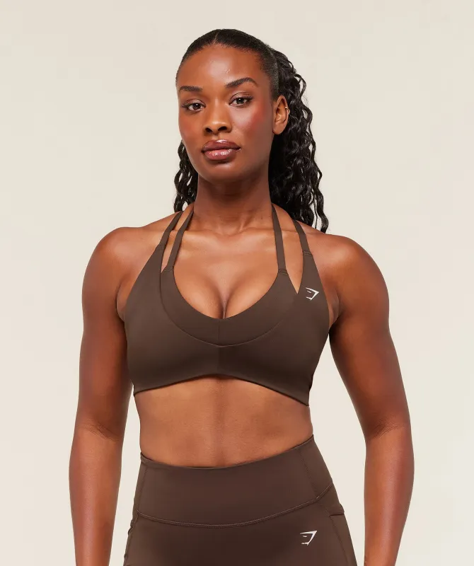 Gymshark Reps T Back Sports Bra - Archive Brown made by Gymshark