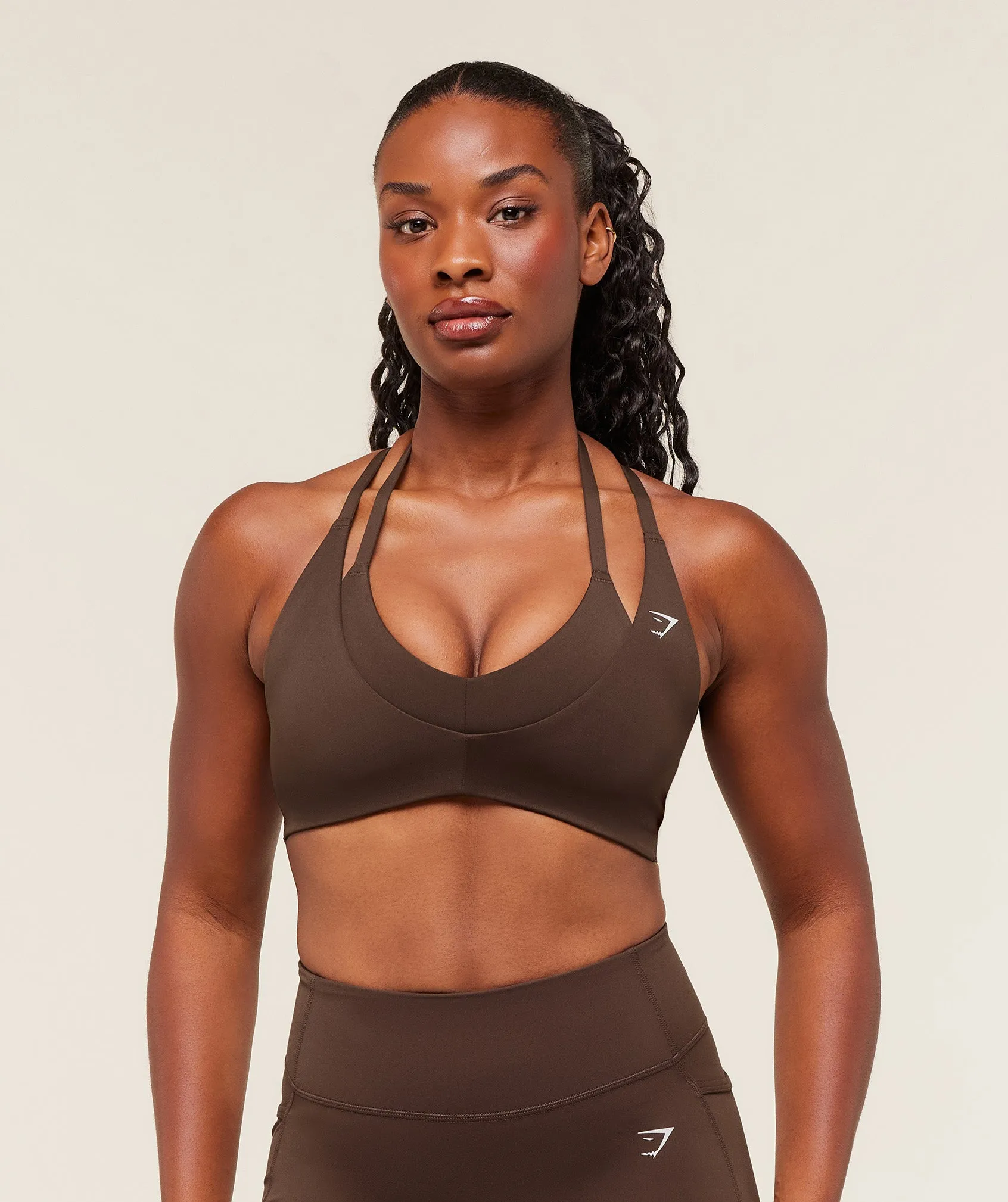 Gymshark Reps T Back Sports bRa - Archive Brown sold by Gymshark