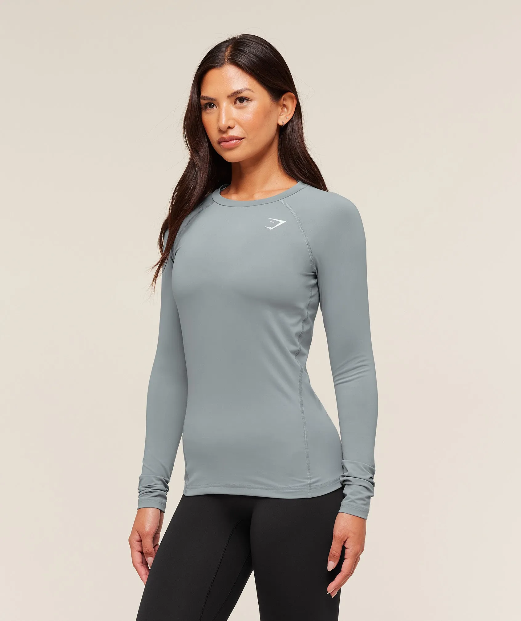 Gymshark Training Baselayer Long Sleeve Top - Denim Grey sold by Gymshark product image thumbnail 4