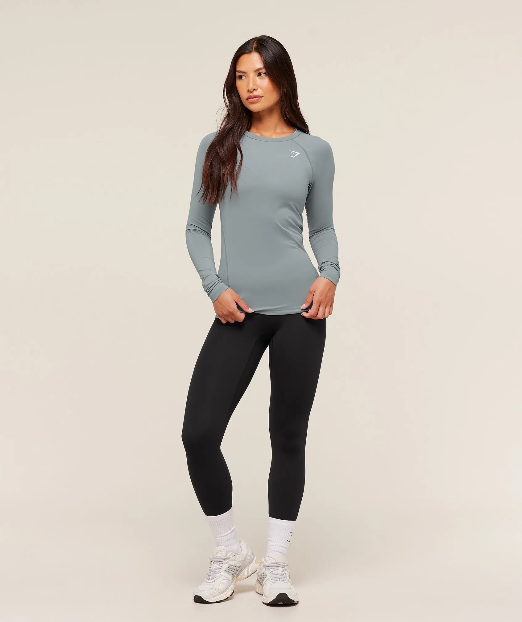 Gymshark Training Baselayer Long Sleeve Top - Denim Grey sold by Gymshark product image thumbnail 3