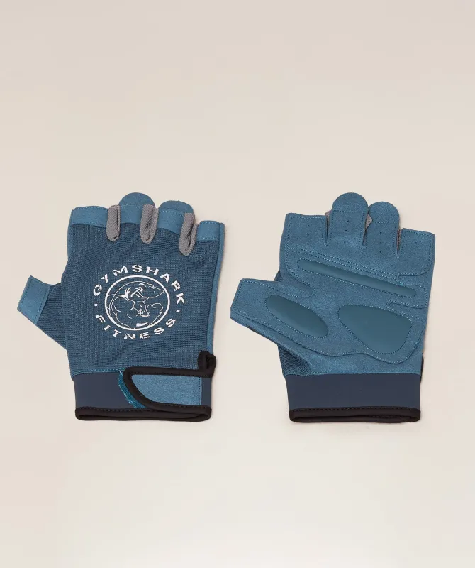 Gymshark Legacy Lifting Gloves - Classic Blue sold by Gymshark