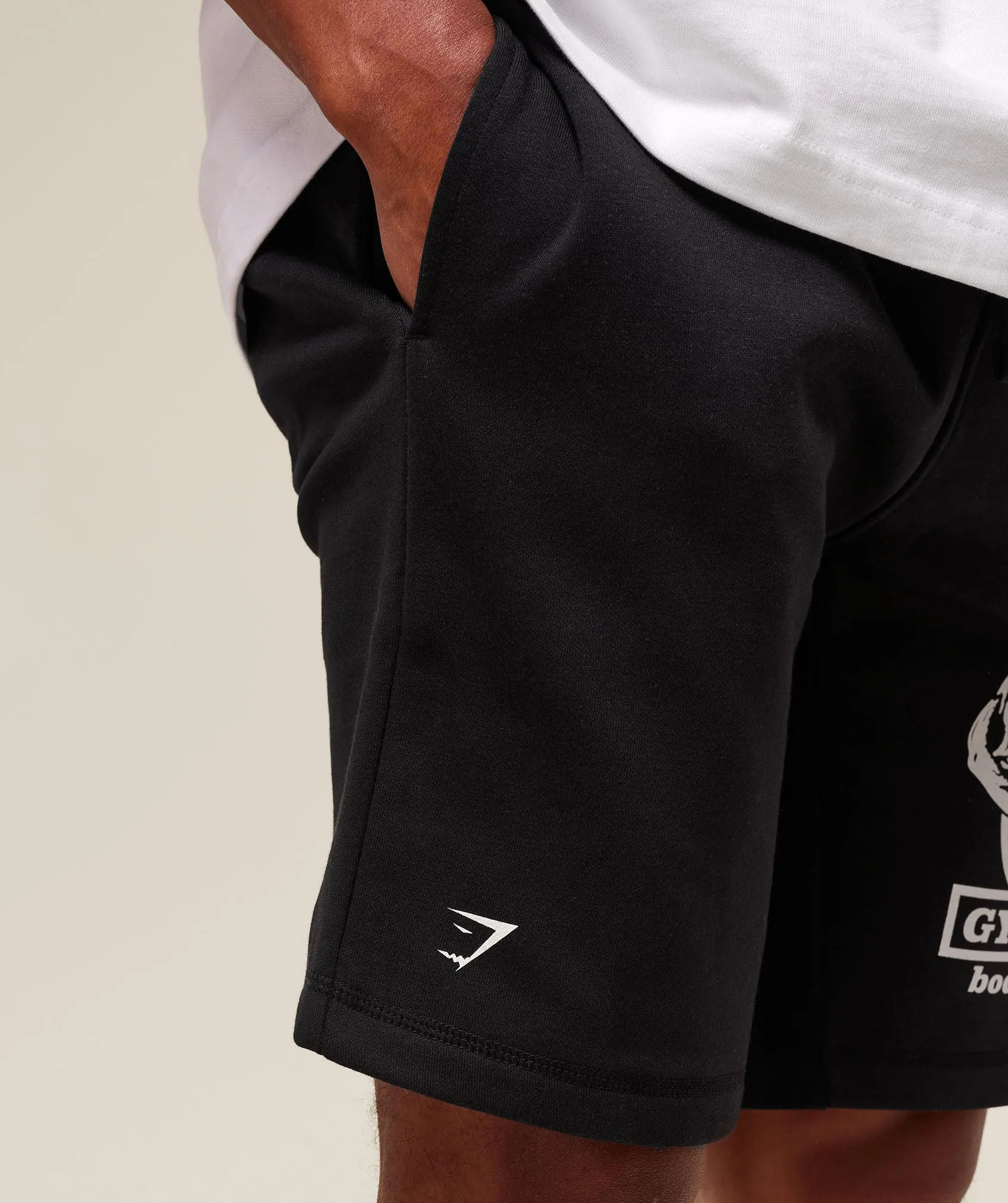 Gymshark Double Bicep 9" Shorts - Black sold by Gymshark product image thumbnail 5
