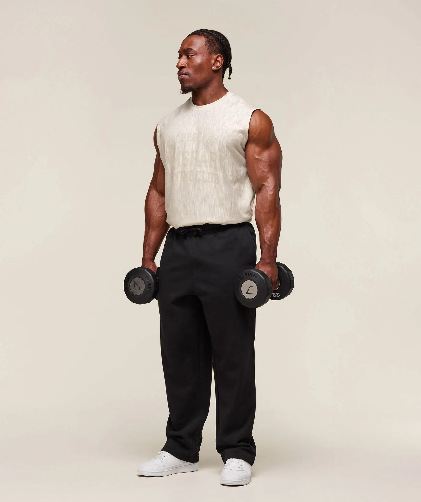 Gymshark Lightweight Slub Textured Tank - Oat White sold by Gymshark product image thumbnail 3