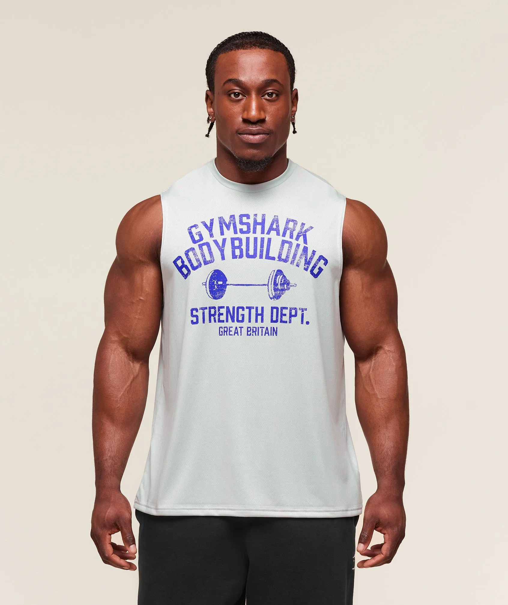 Gymshark Olympic Bar Tank - Metal Grey sold by Gymshark product image thumbnail 4