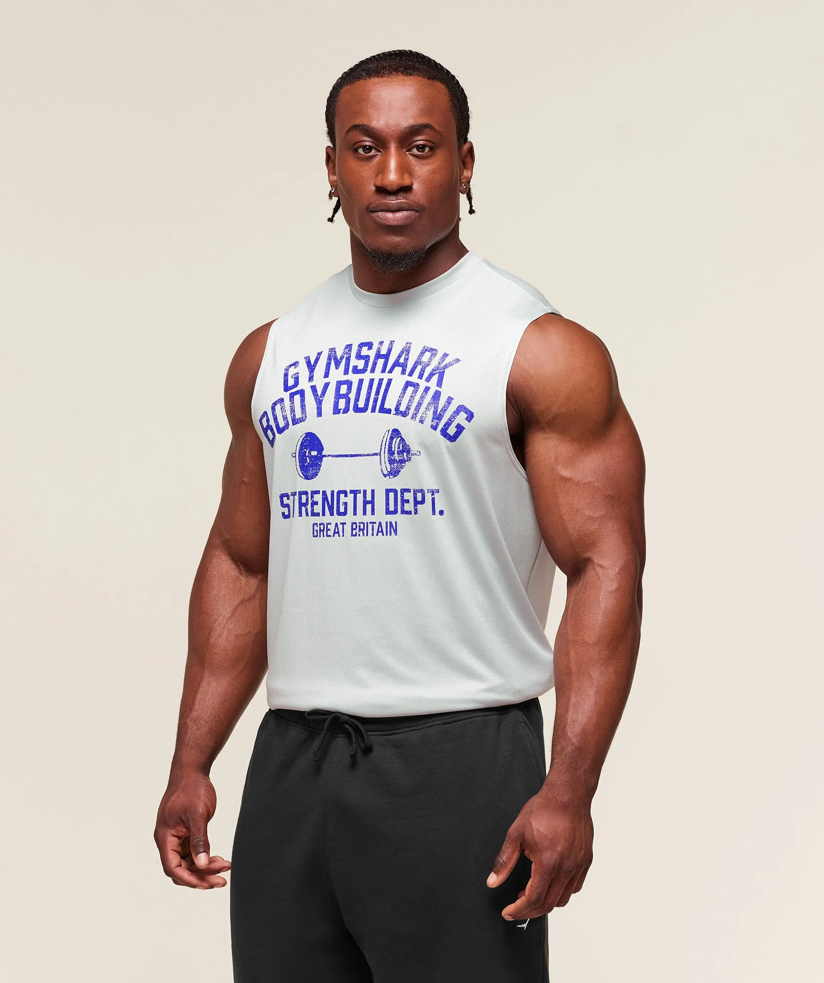 Gymshark Olympic Bar Tank - Metal Grey sold by Gymshark product image thumbnail 3