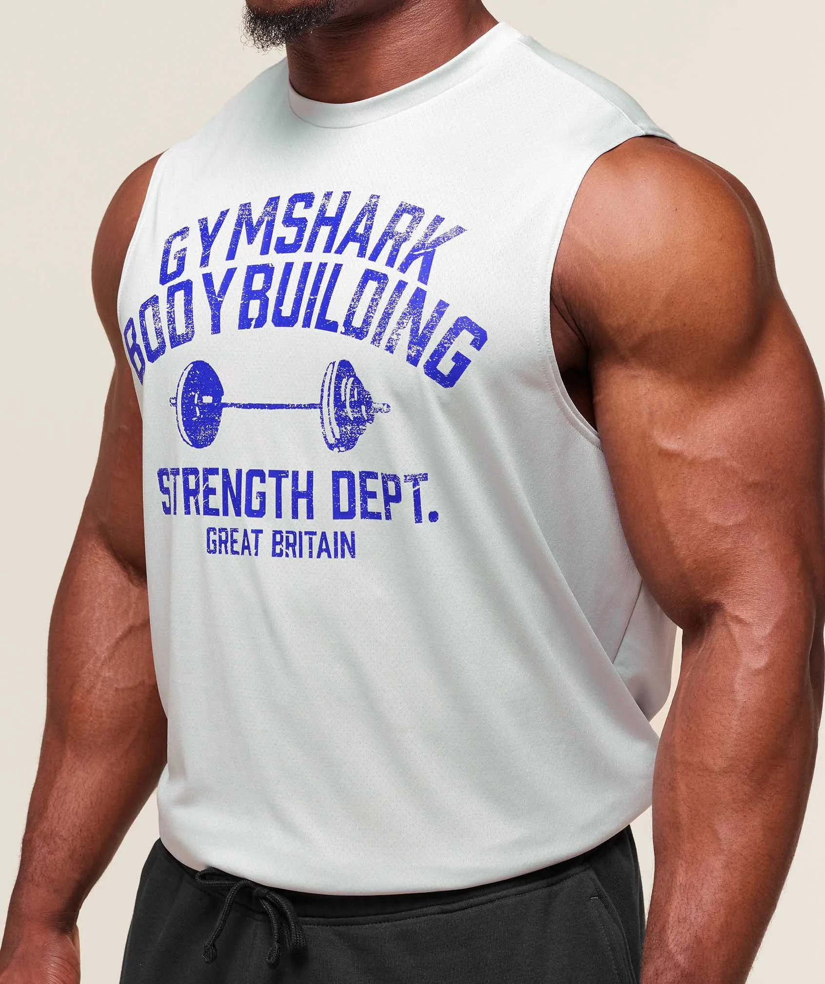 Gymshark Olympic Bar Tank - Metal Grey sold by Gymshark product image thumbnail 5