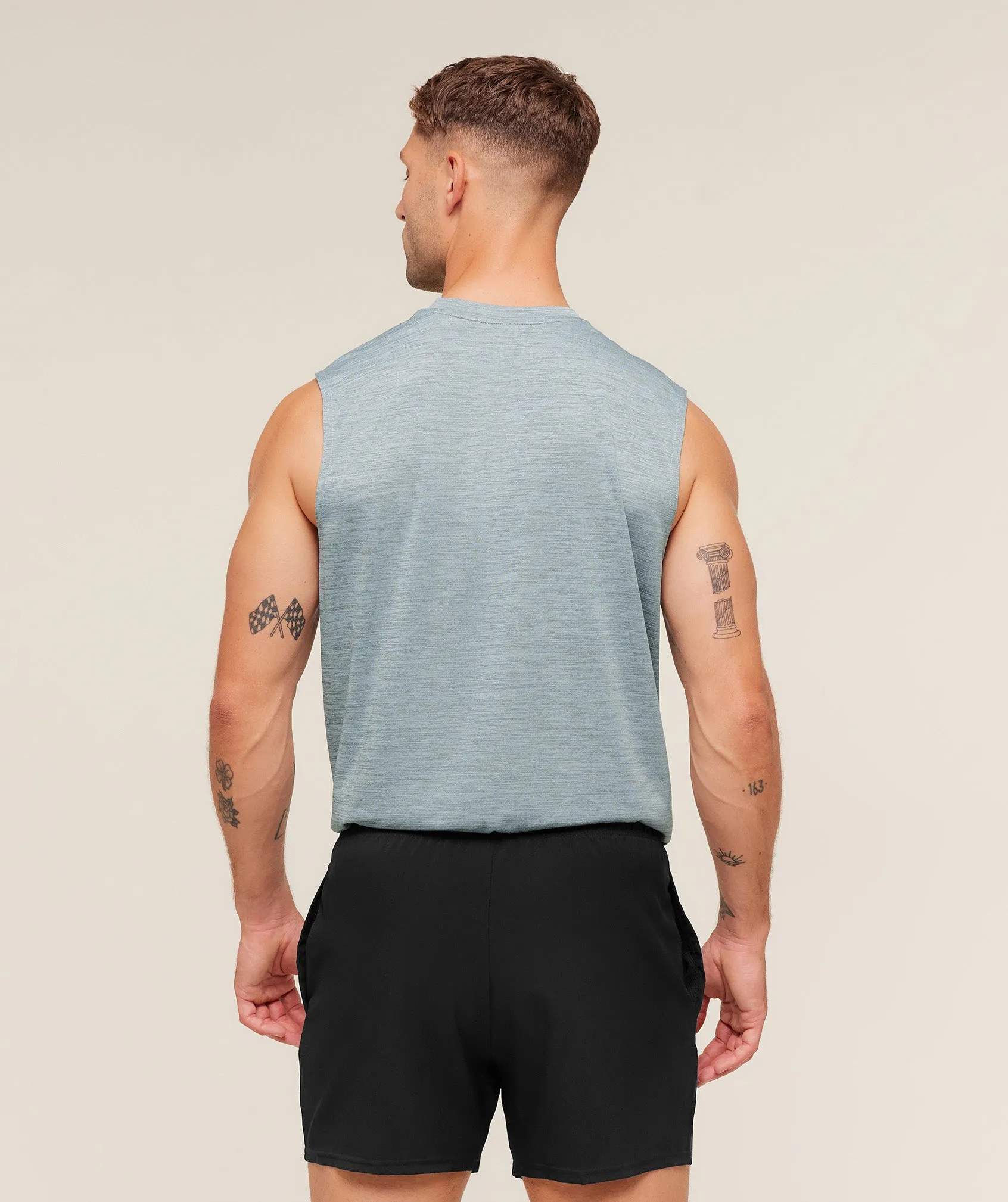 Gymshark Arrival Oversized Tank - Smoke Blue/Denim Grey sold by Gymshark product image thumbnail 2