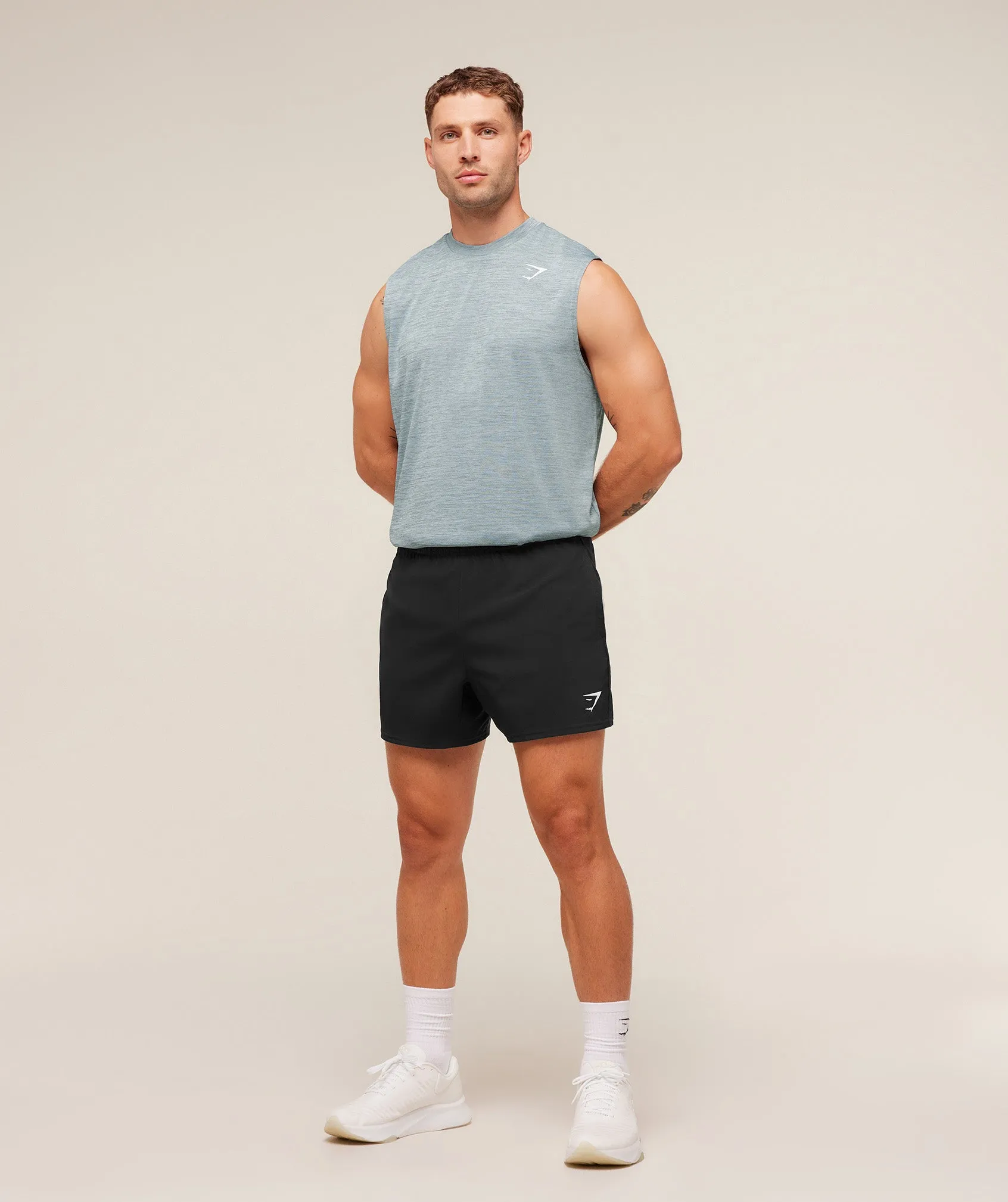 Gymshark Arrival Oversized Tank - Smoke Blue/Denim Grey sold by Gymshark product image thumbnail 4