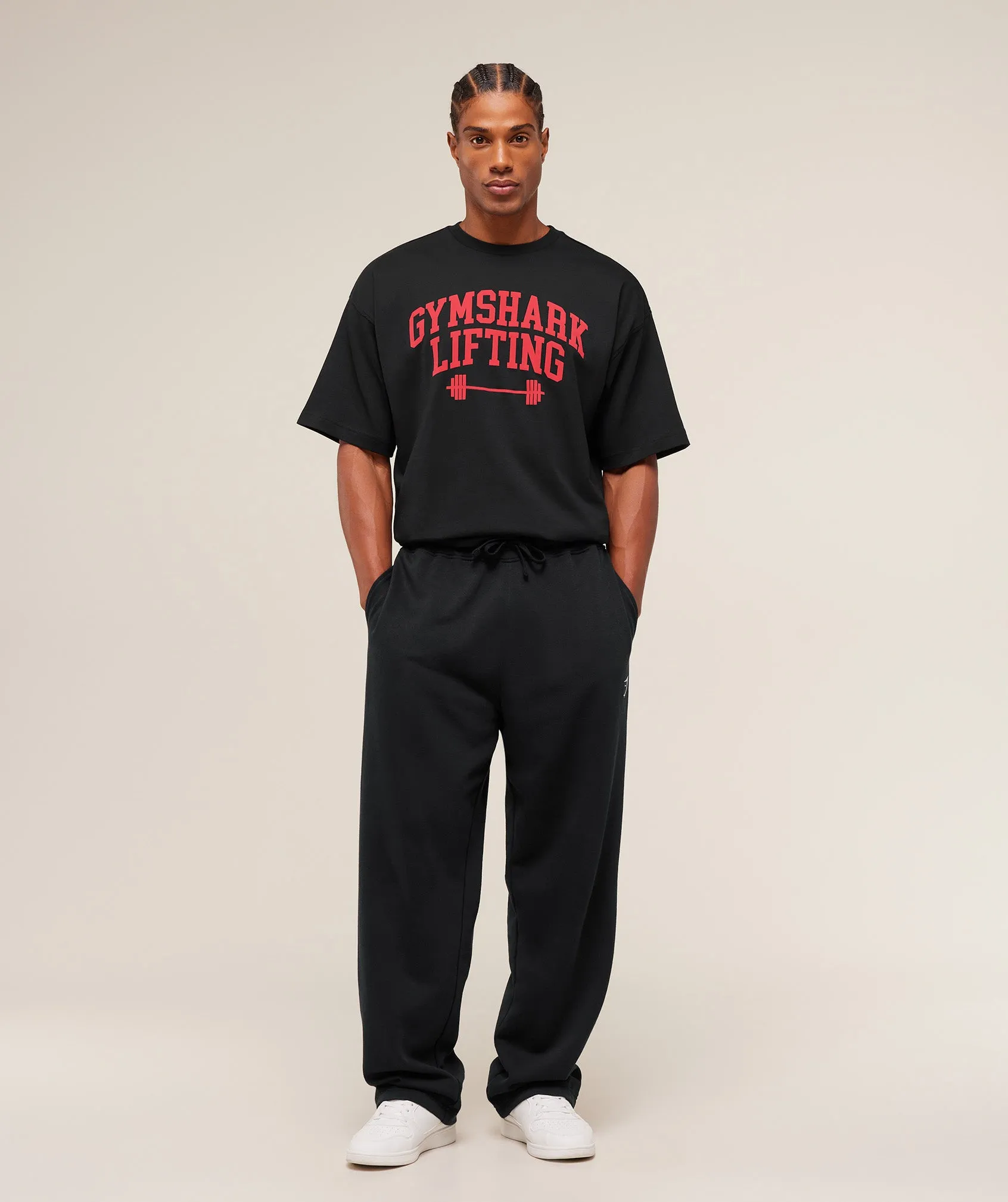 Gymshark Gymshark Lifting Barbell T-Shirt - Black sold by Gymshark product image thumbnail 4