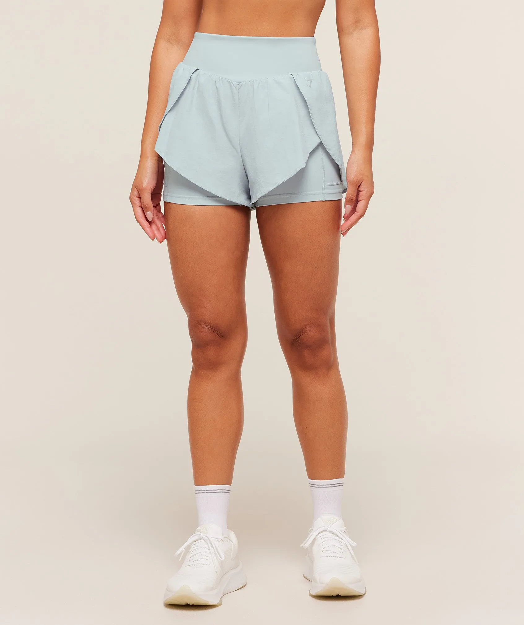 Gymshark Running 2-in-1 Shorts - Smoke Blue sold by Gymshark